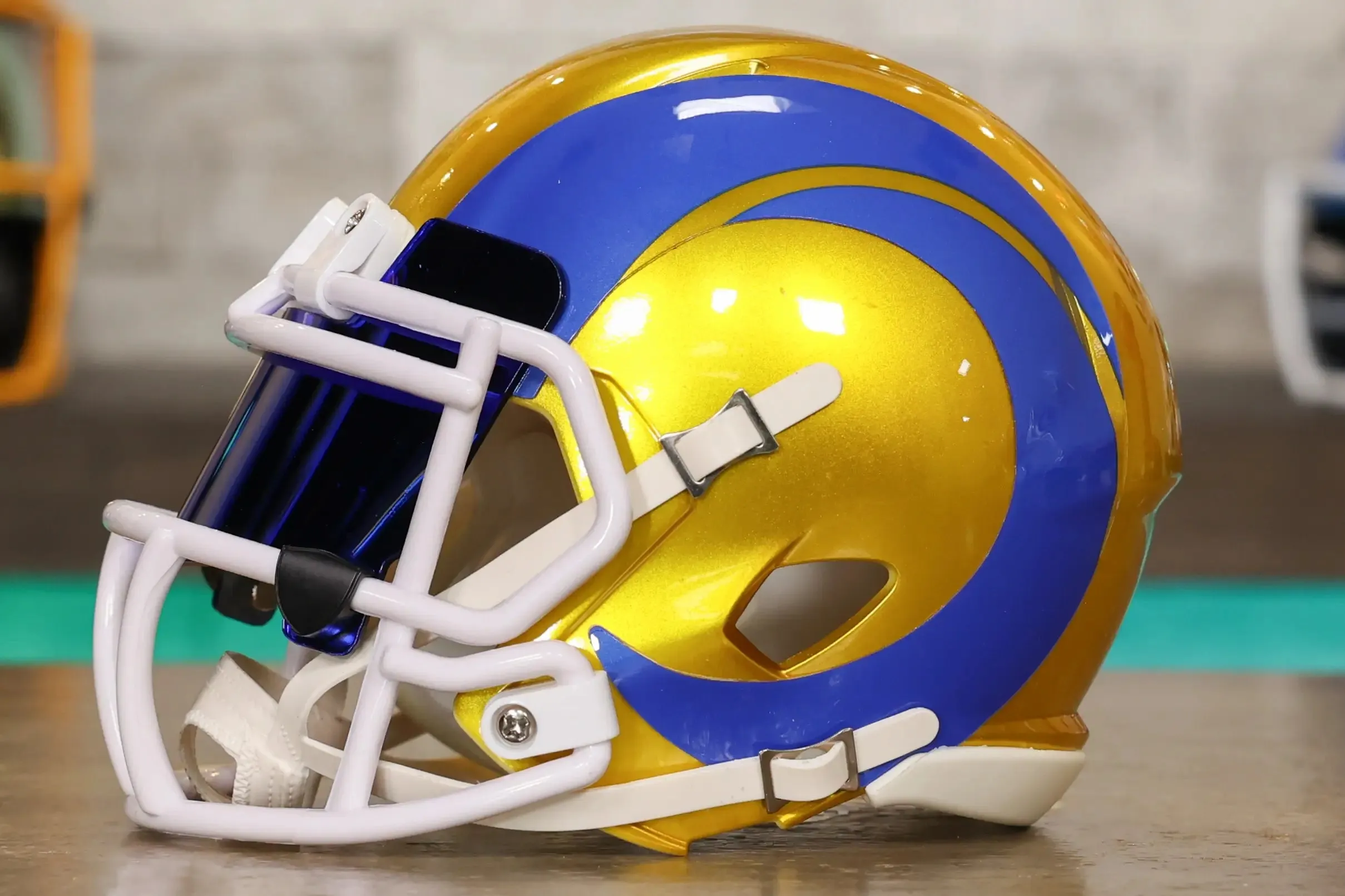 Los Angeles Rams Riddell Speed Mini Helmet - GG Edition