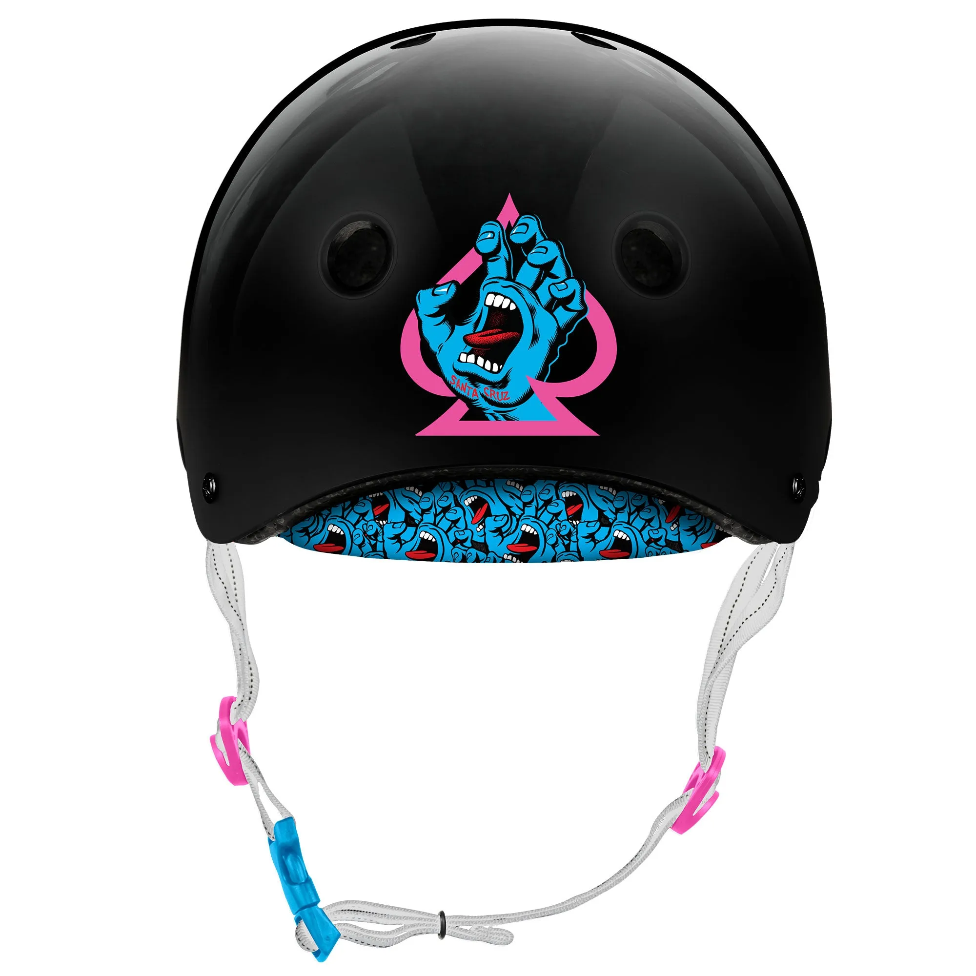 Low Pro Certified Helmet - Santa Cruz Gloss Black