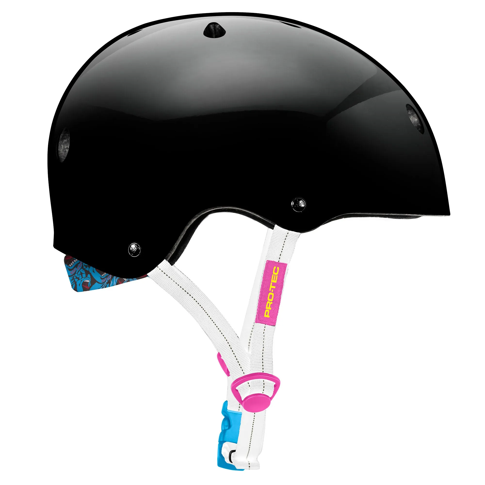 Low Pro Certified Helmet - Santa Cruz Gloss Black
