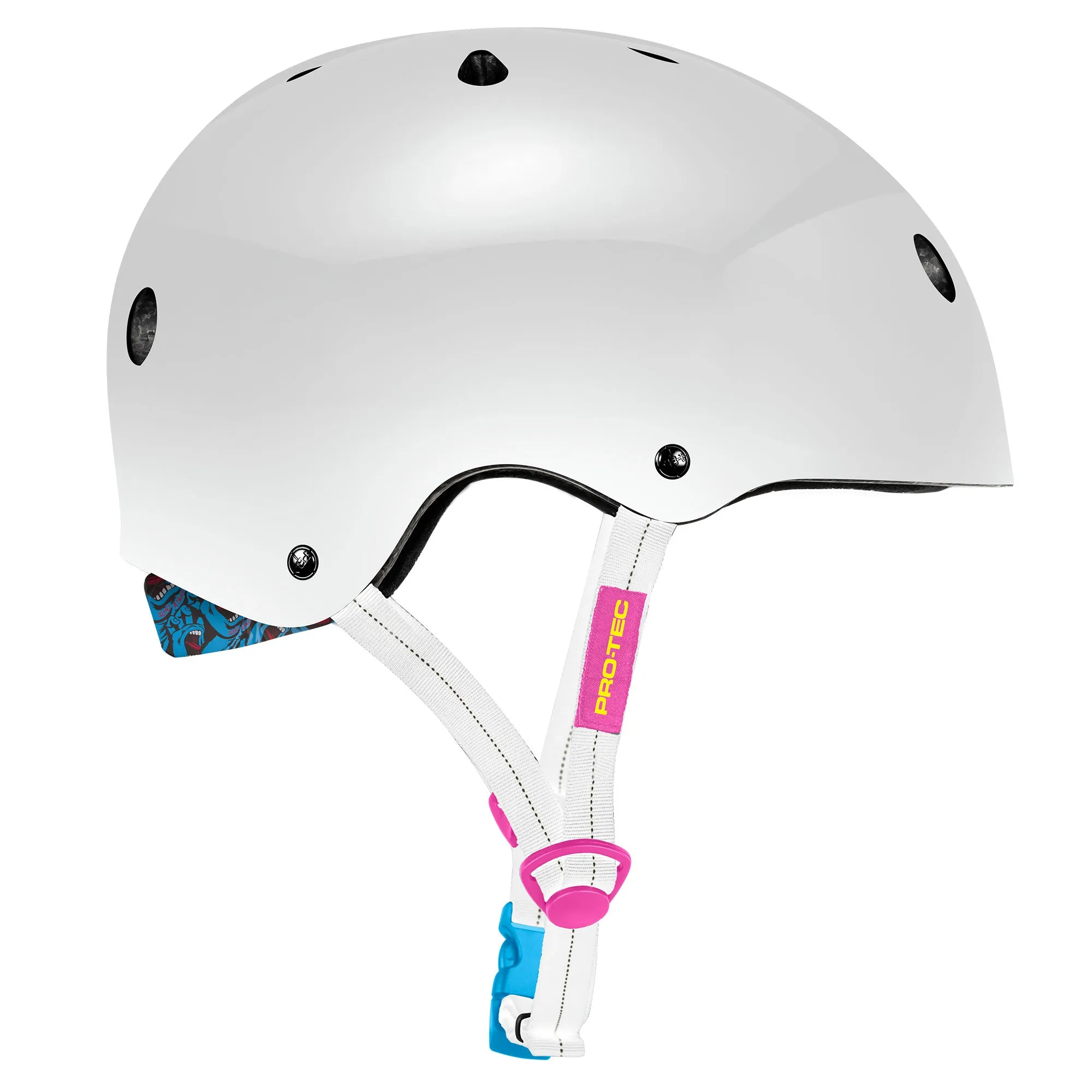 Low Pro Certified Helmet - Santa Cruz Gloss White
