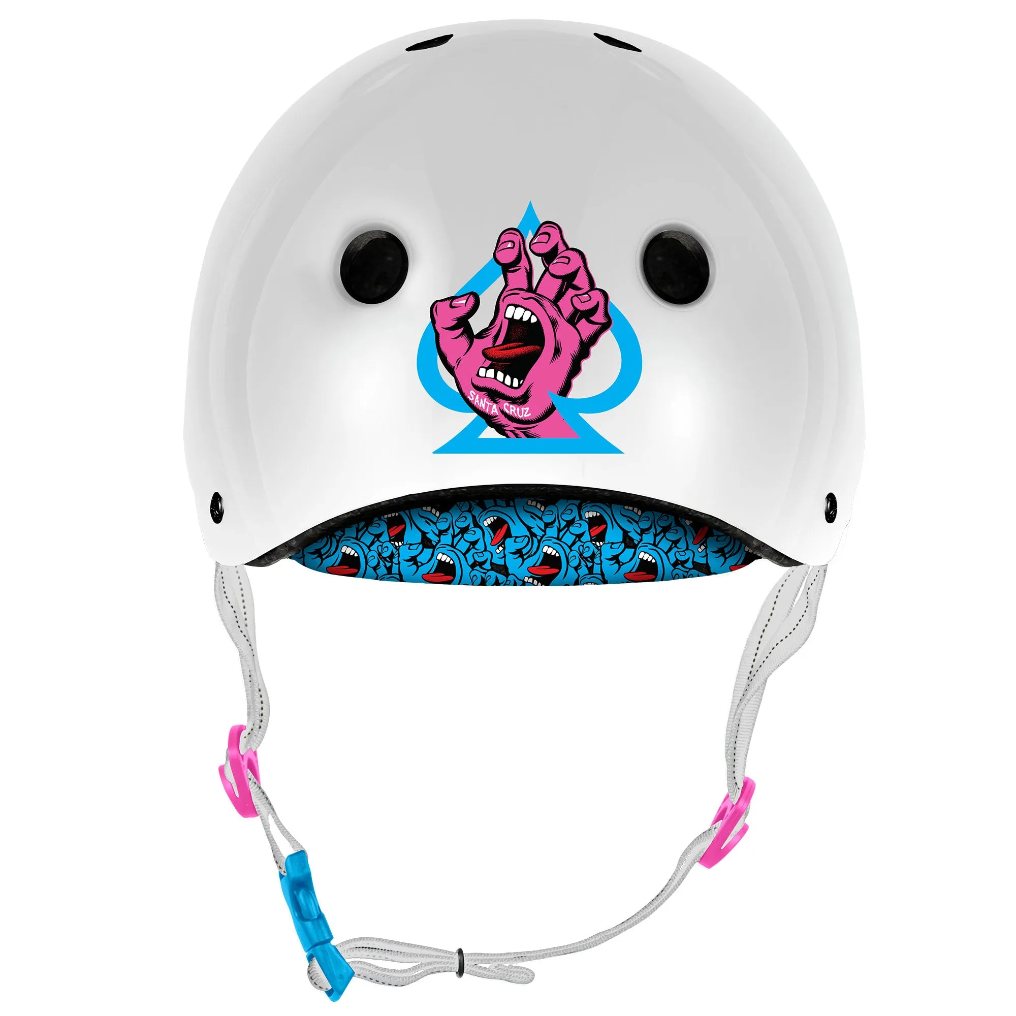 Low Pro Certified Helmet - Santa Cruz Gloss White