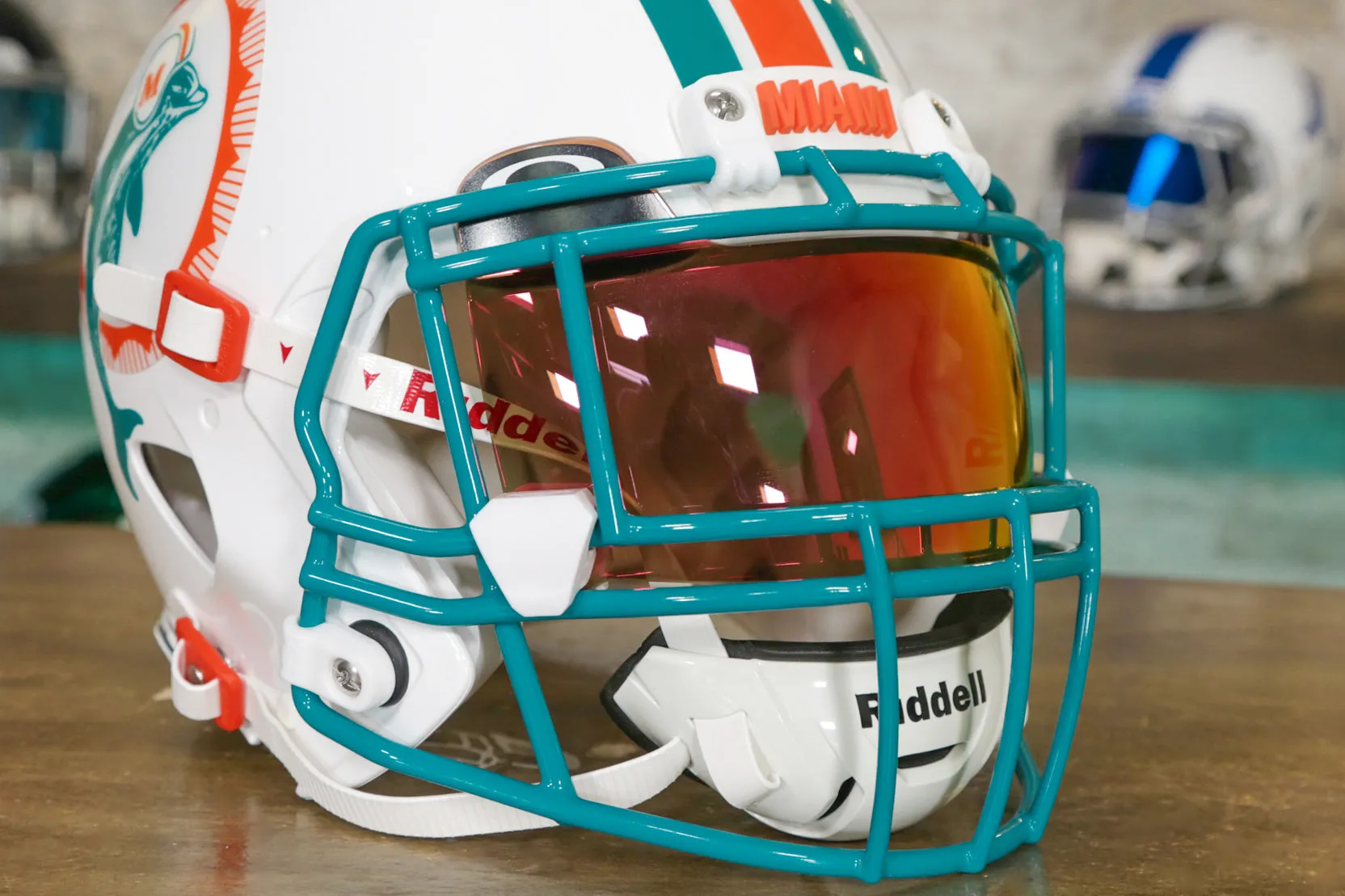 Miami Dolphins Riddell Speed Authentic Helmet - GG Edition 00452