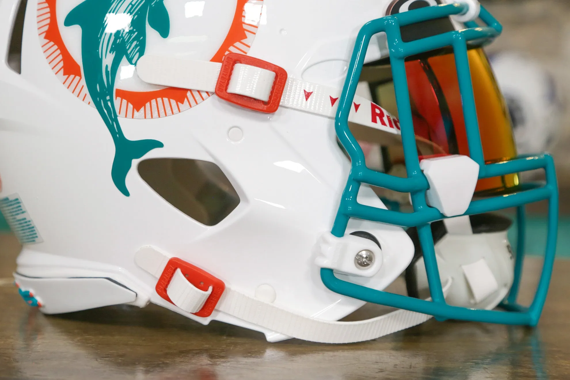 Miami Dolphins Riddell Speed Authentic Helmet - GG Edition 00452