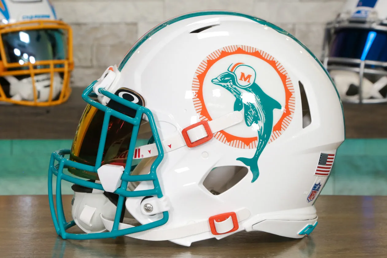 Miami Dolphins Riddell Speed Authentic Helmet - GG Edition 00452