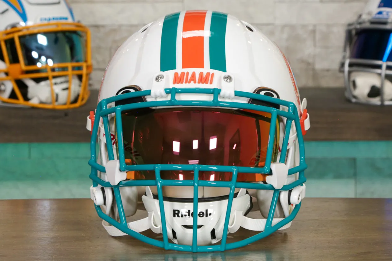 Miami Dolphins Riddell Speed Authentic Helmet - GG Edition 00452