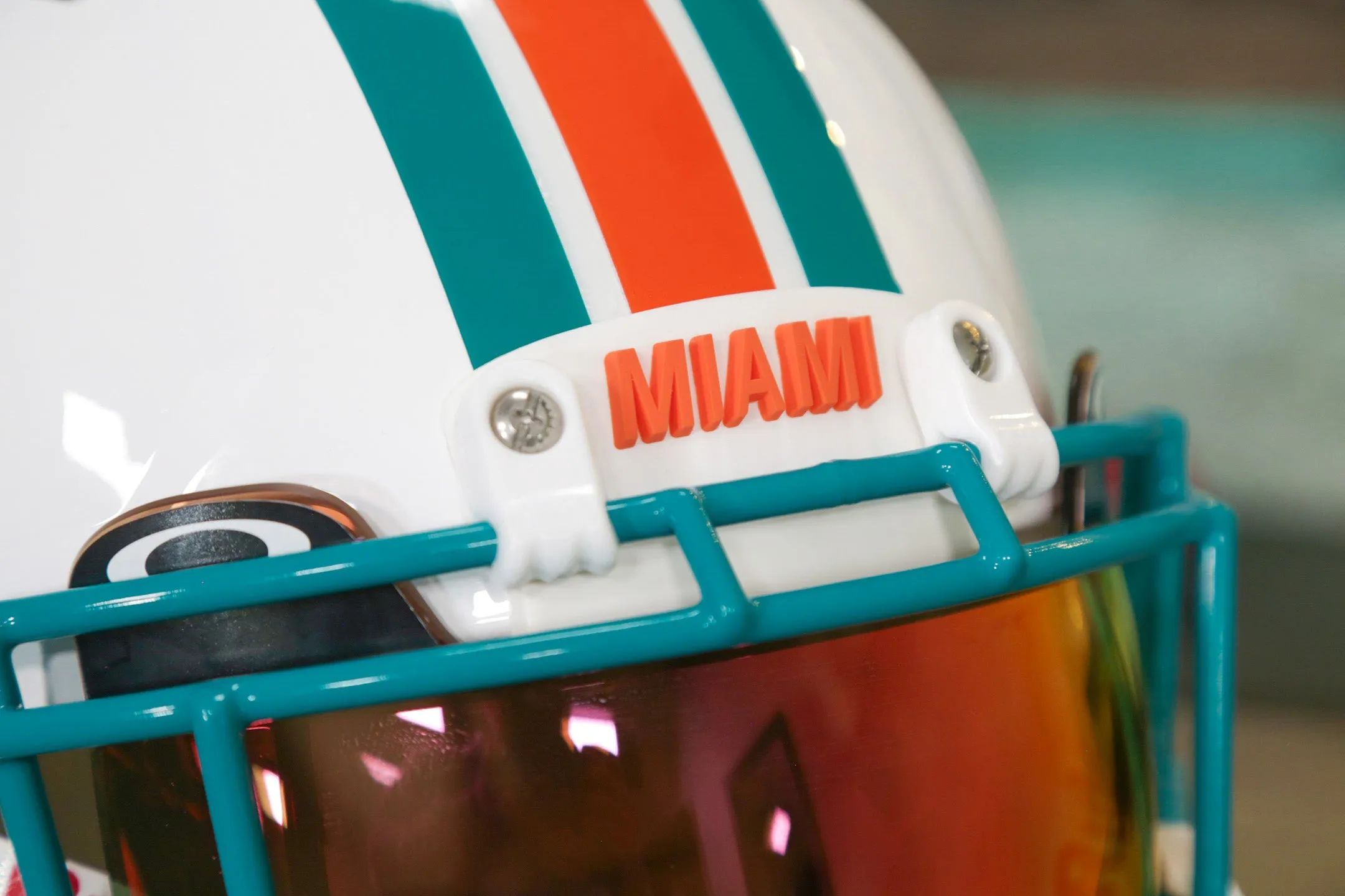 Miami Dolphins Riddell Speed Authentic Helmet - GG Edition 00452