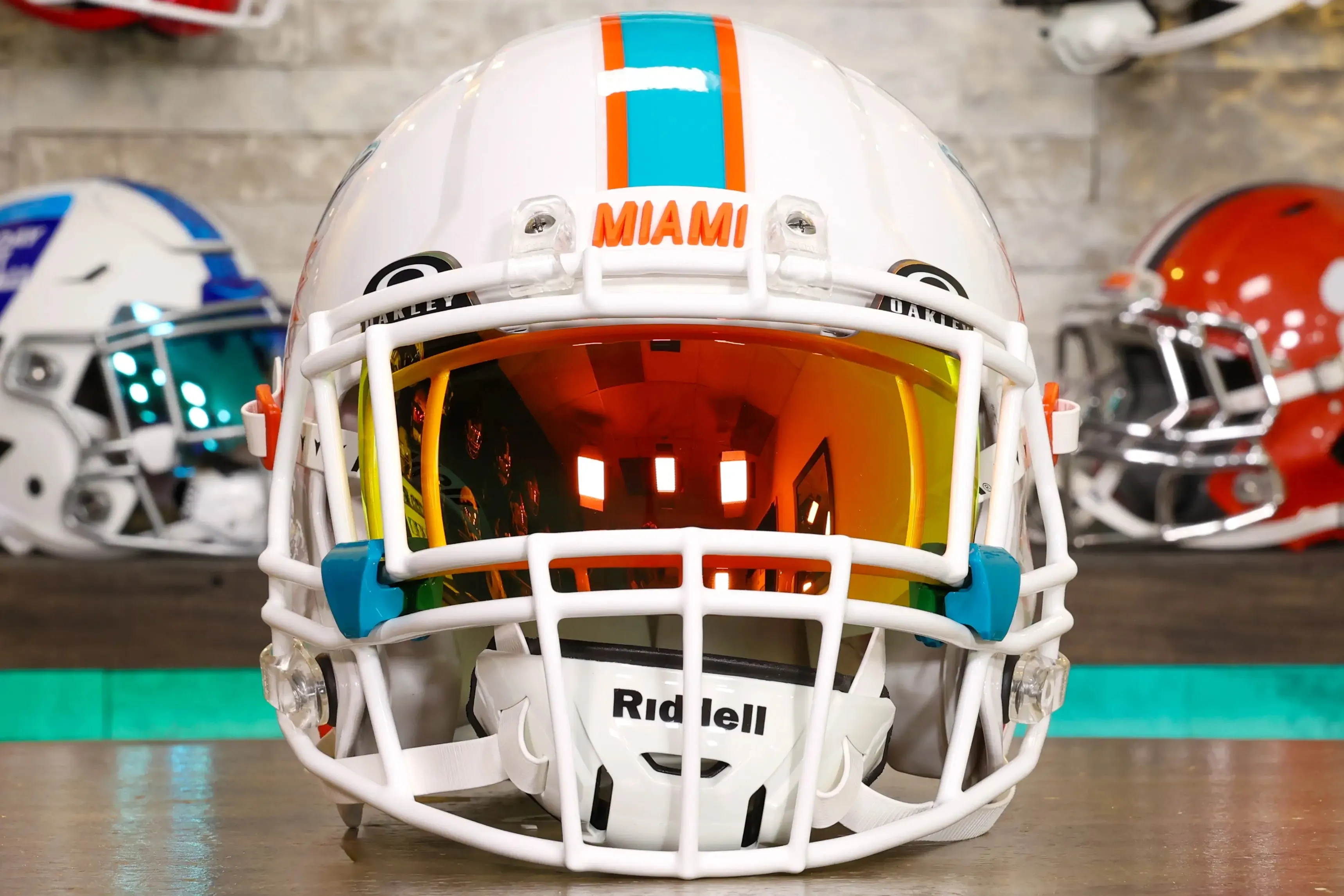 Miami Dolphins Riddell Speed Authentic Helmet - GG Edition