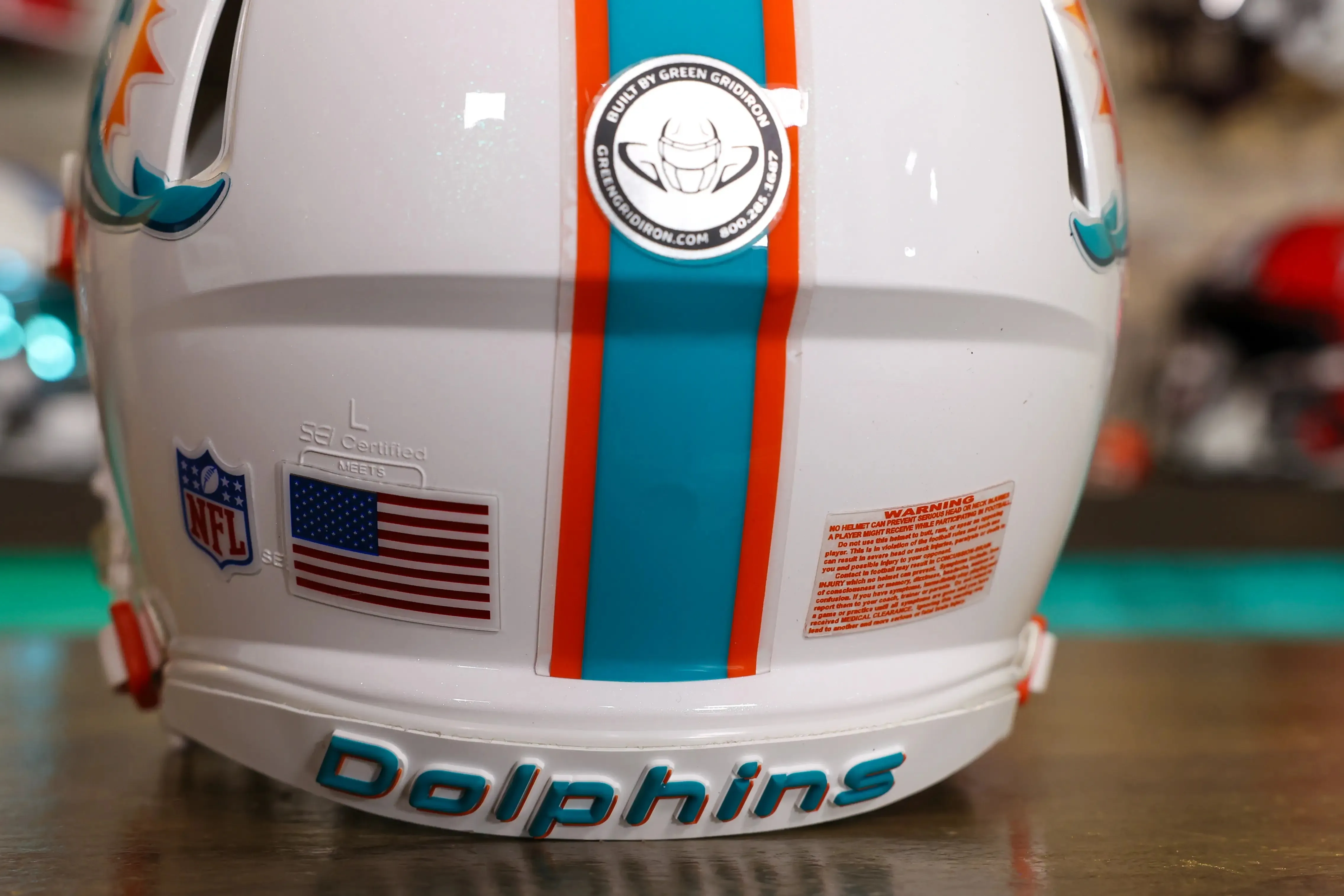 Miami Dolphins Riddell Speed Authentic Helmet - GG Edition