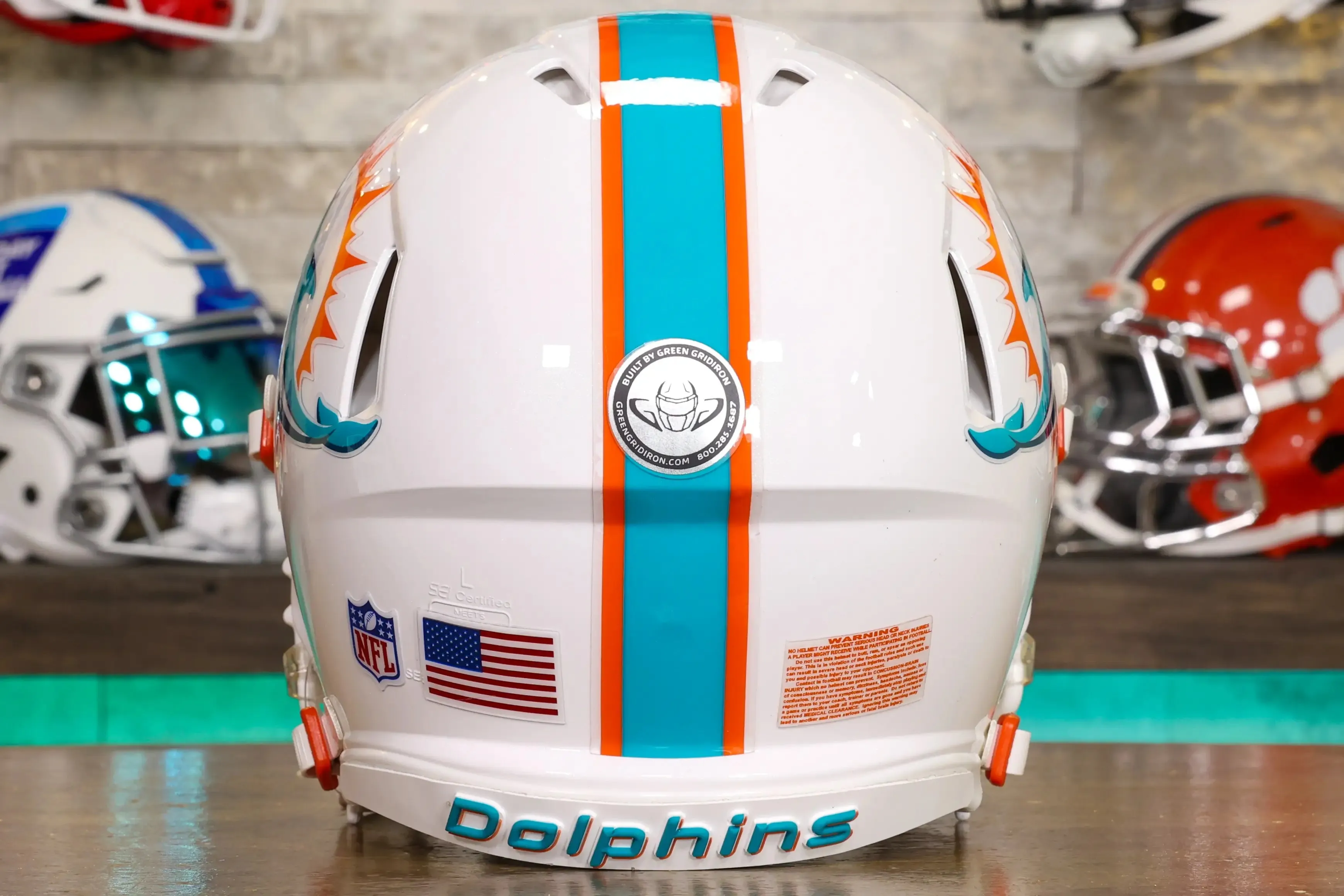 Miami Dolphins Riddell Speed Authentic Helmet - GG Edition
