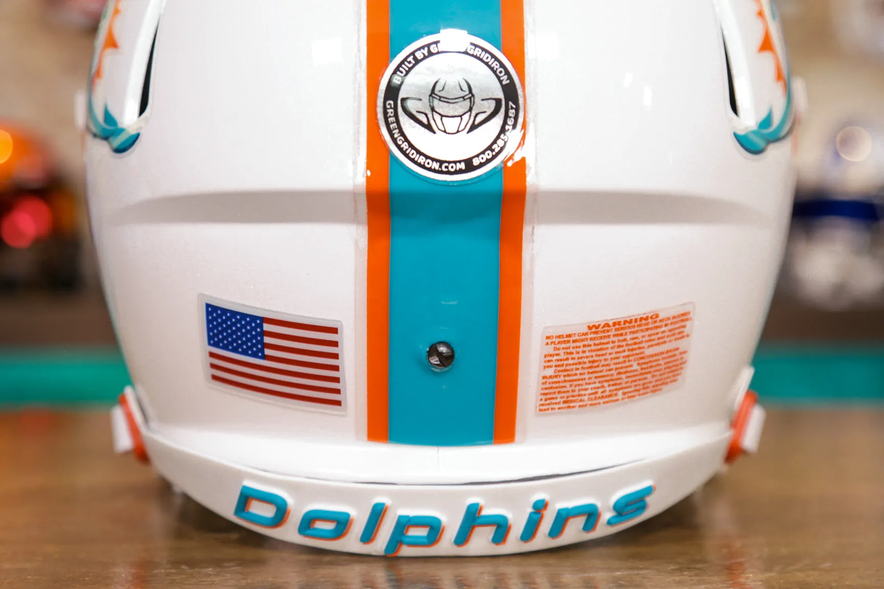Miami Dolphins Riddell Speed Display Helmet - GG Edition 00257