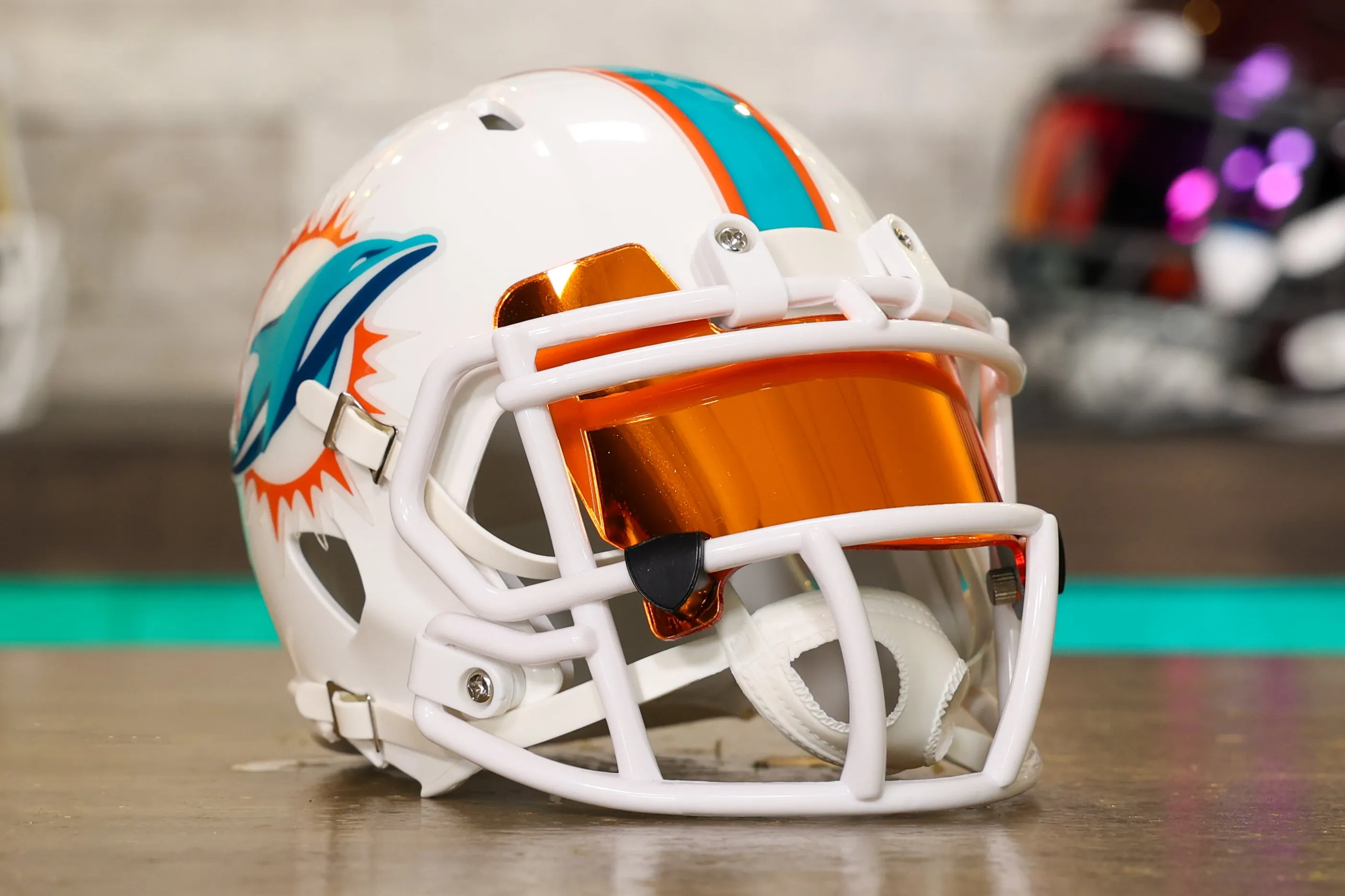 Miami Dolphins Riddell Speed Mini Helmet - GG Edition