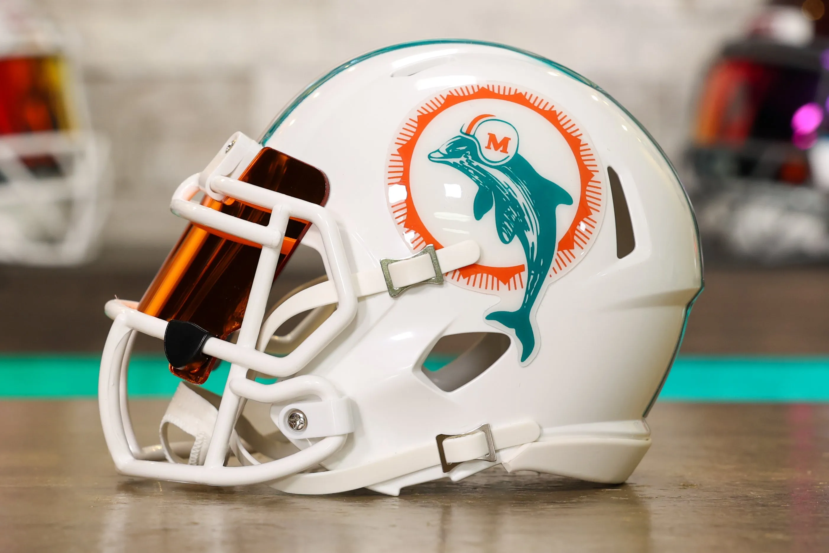 Miami Dolphins Riddell Speed Mini Helmet - GG Edition