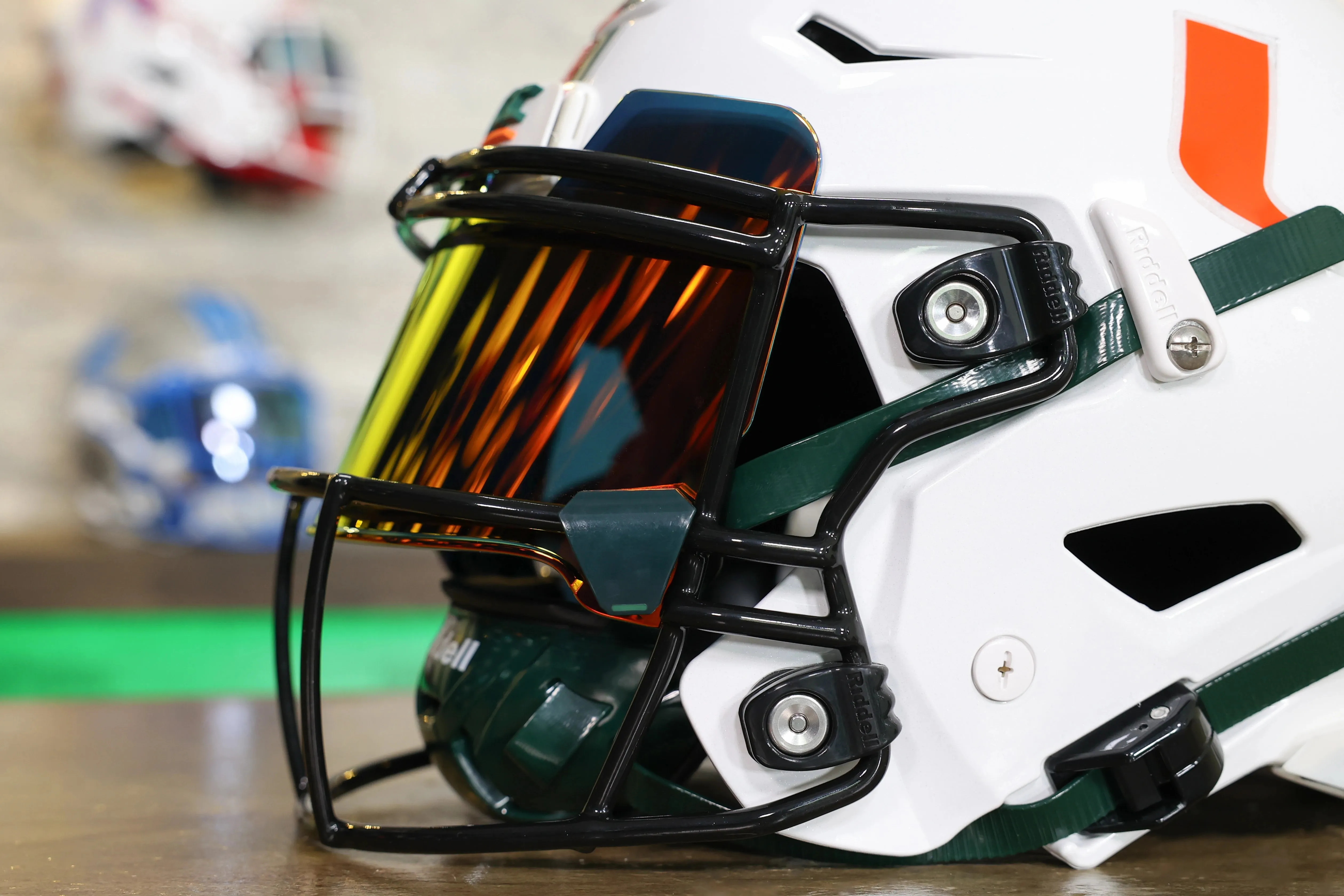 Miami Hurricanes Riddell SpeedFlex Helmet - GG Edition