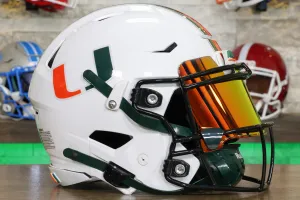 Miami Hurricanes Riddell SpeedFlex Helmet - GG Edition
