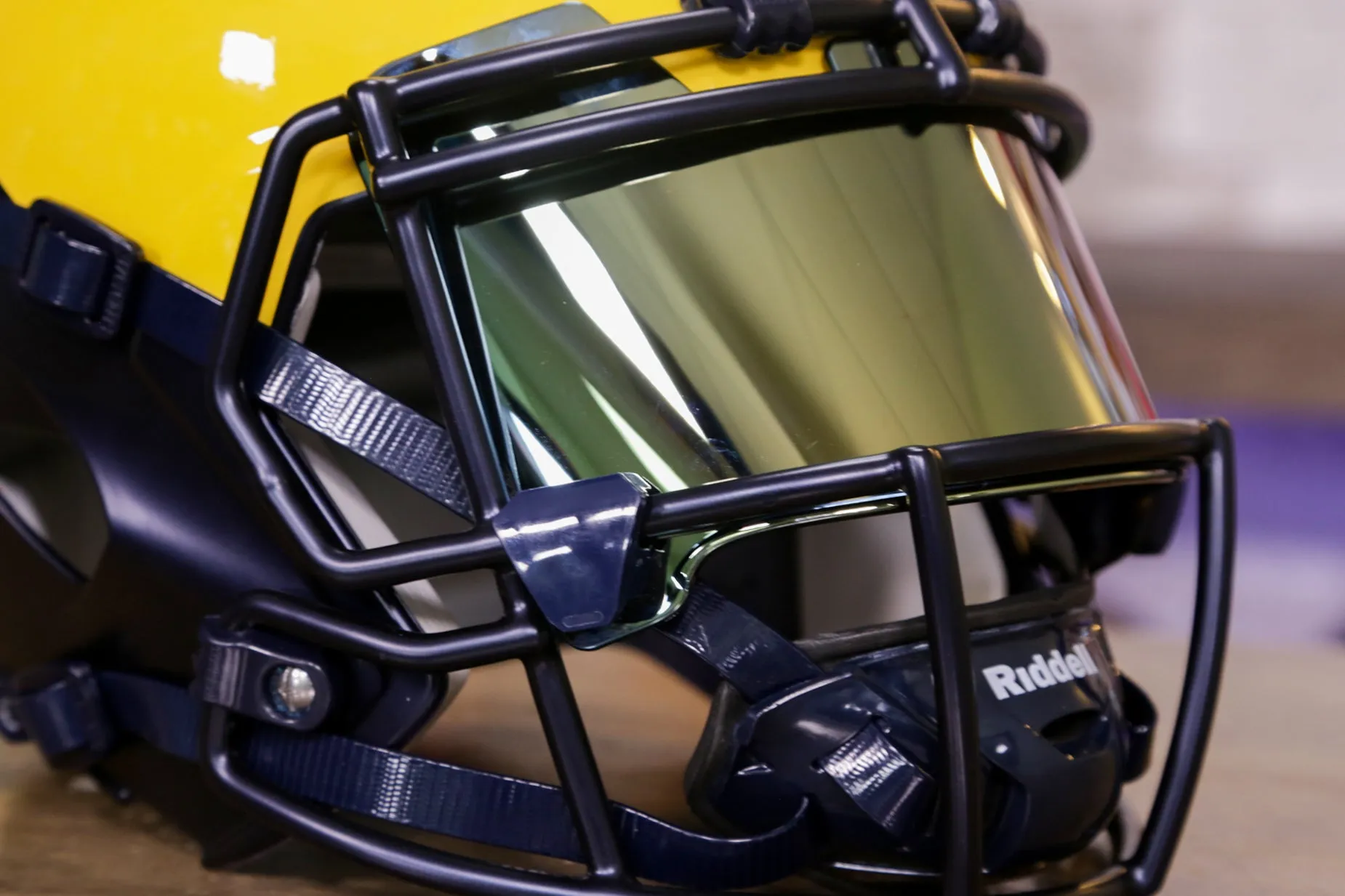 Michigan Wolverines Riddell Speed Display Helmet - GG Edition 00382