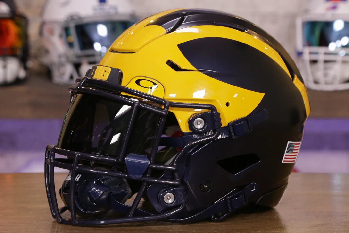 Michigan Wolverines Riddell SpeedFlex Helmet - GG Edition 00172