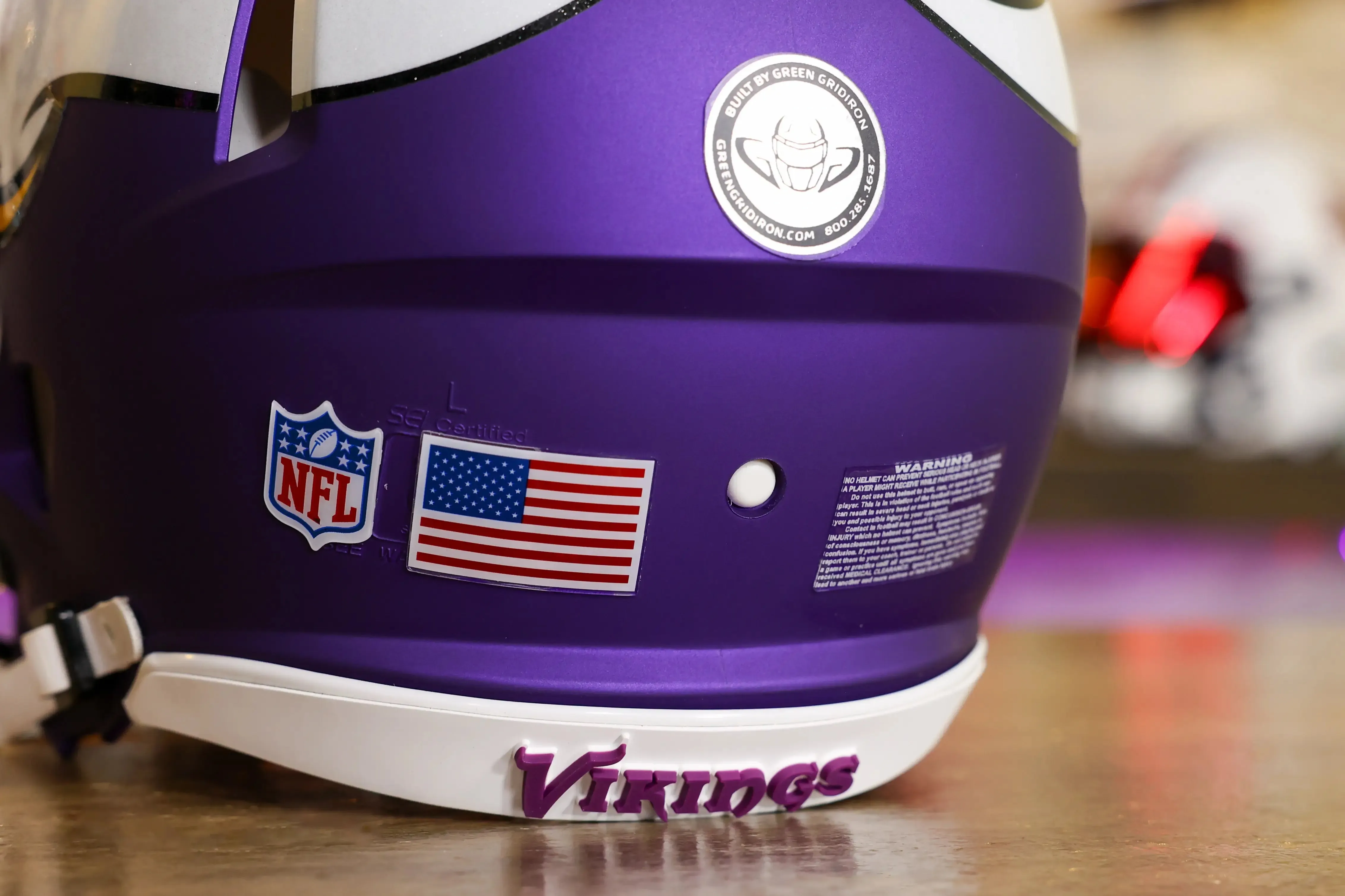 Minnesota Vikings Riddell Speed Authentic Helmet - GG Edition 02706