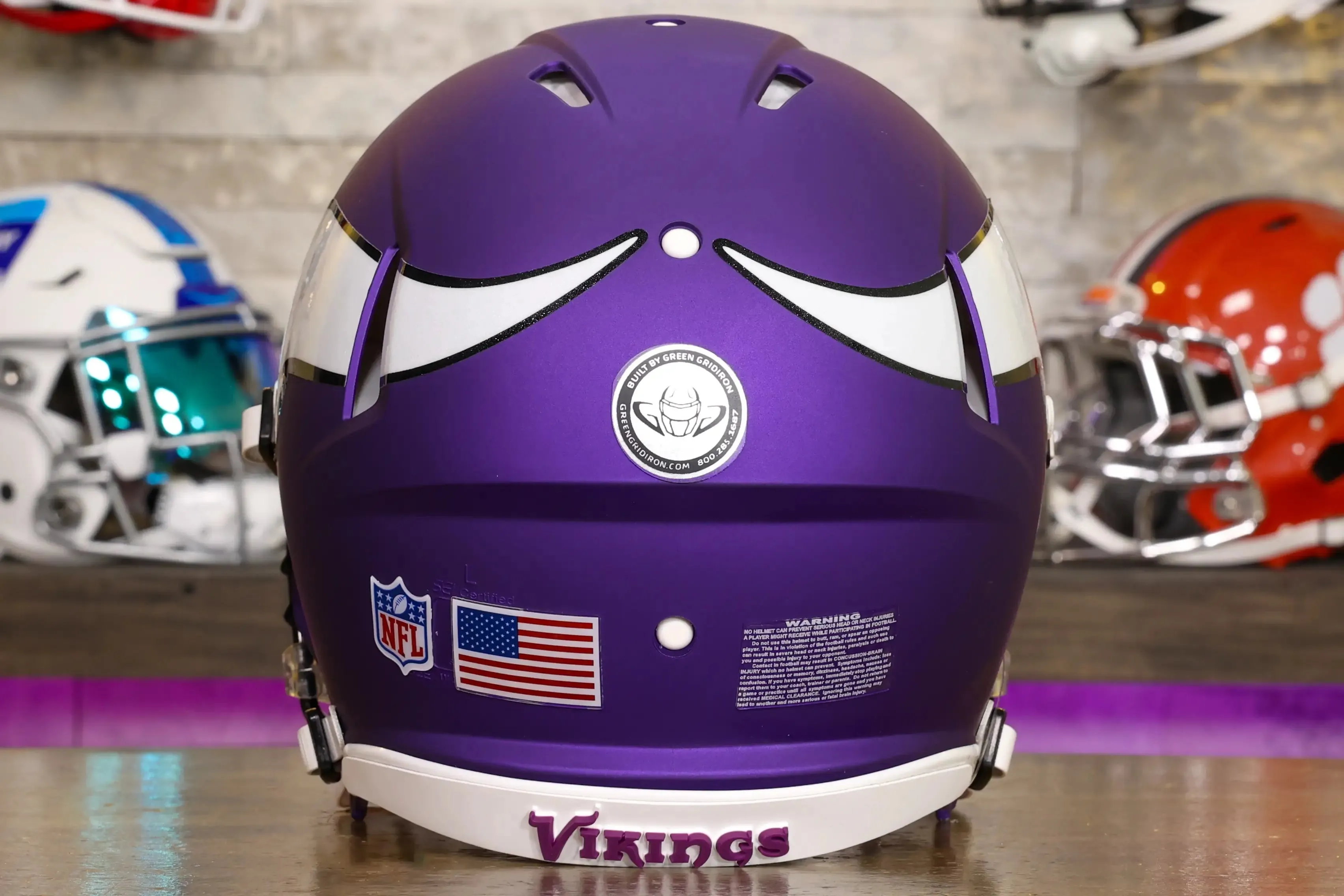 Minnesota Vikings Riddell Speed Authentic Helmet - GG Edition 02706