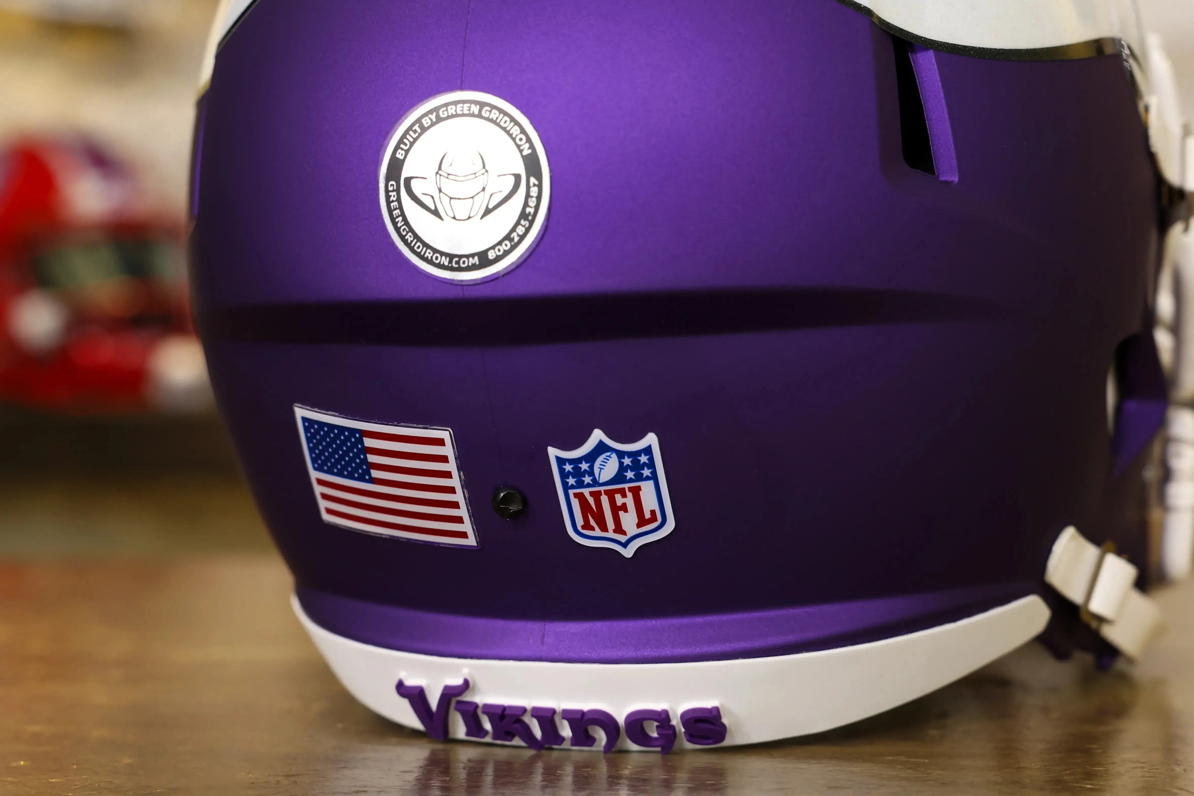 Minnesota Vikings Riddell Speed Display Helmet - GG Edition