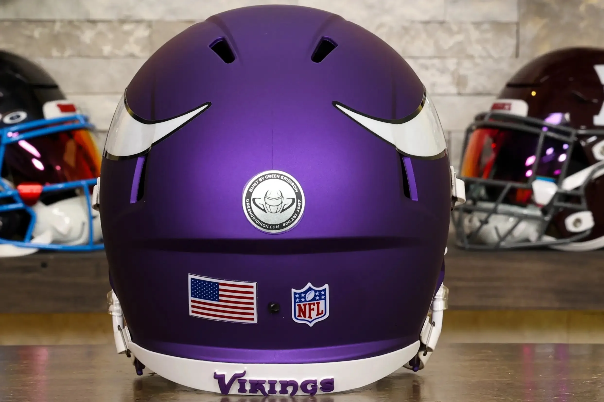 Minnesota Vikings Riddell Speed Display Helmet - GG Edition