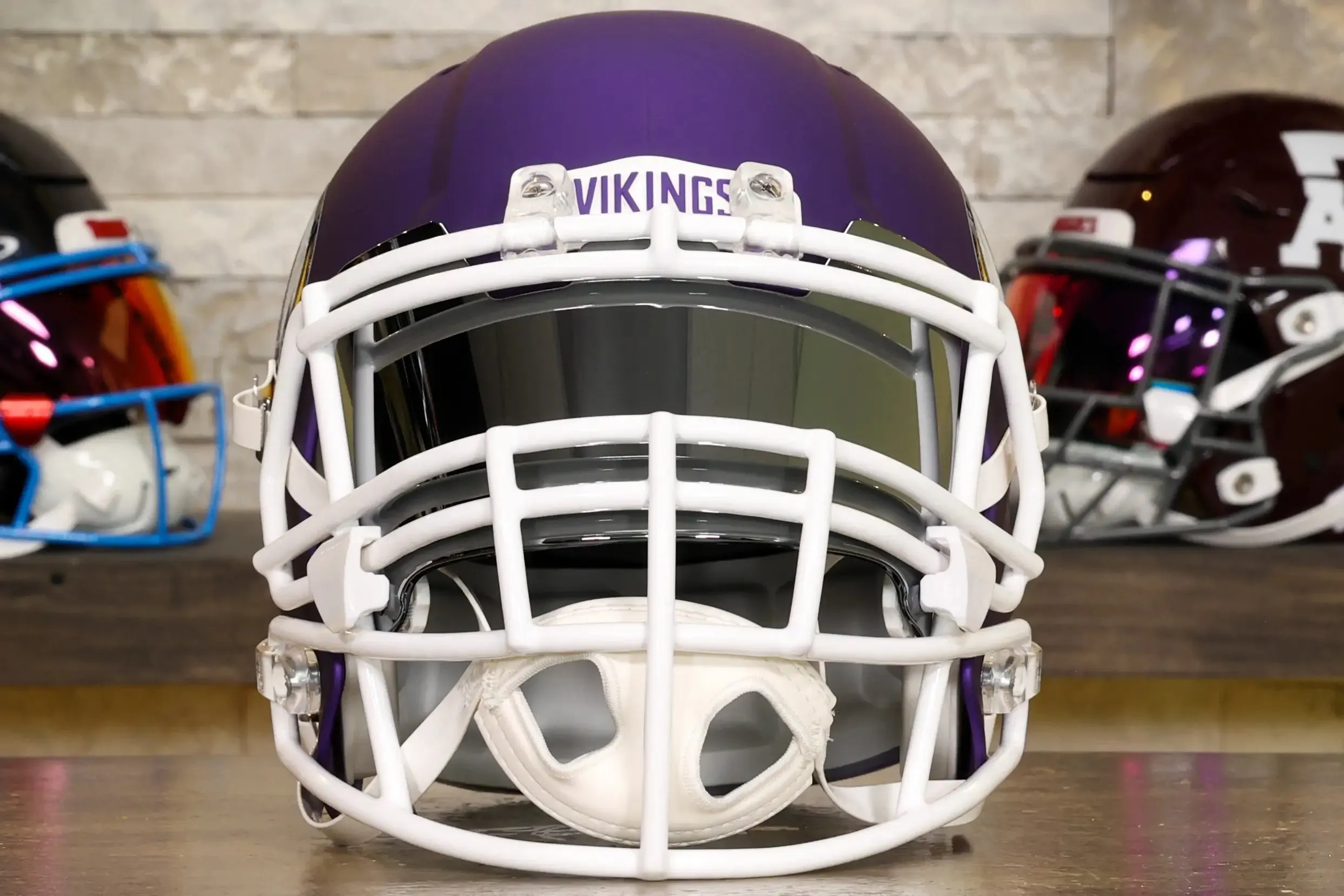 Minnesota Vikings Riddell Speed Display Helmet - GG Edition
