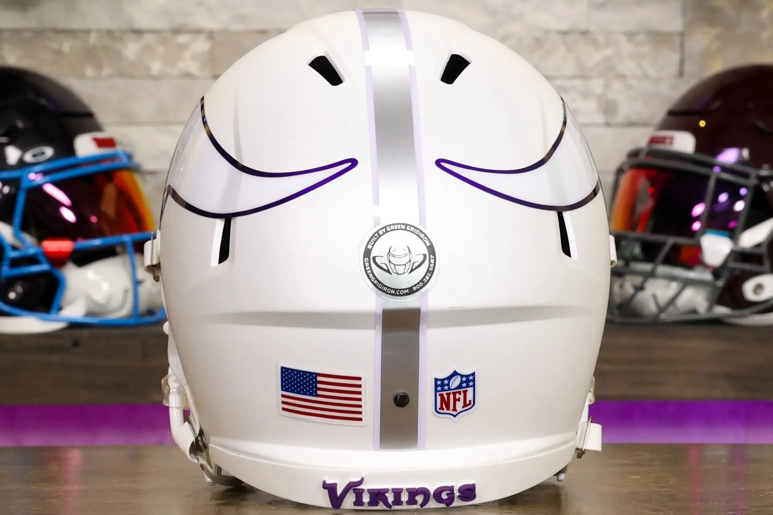 Minnesota Vikings Riddell Speed Display Helmet - GG Edition