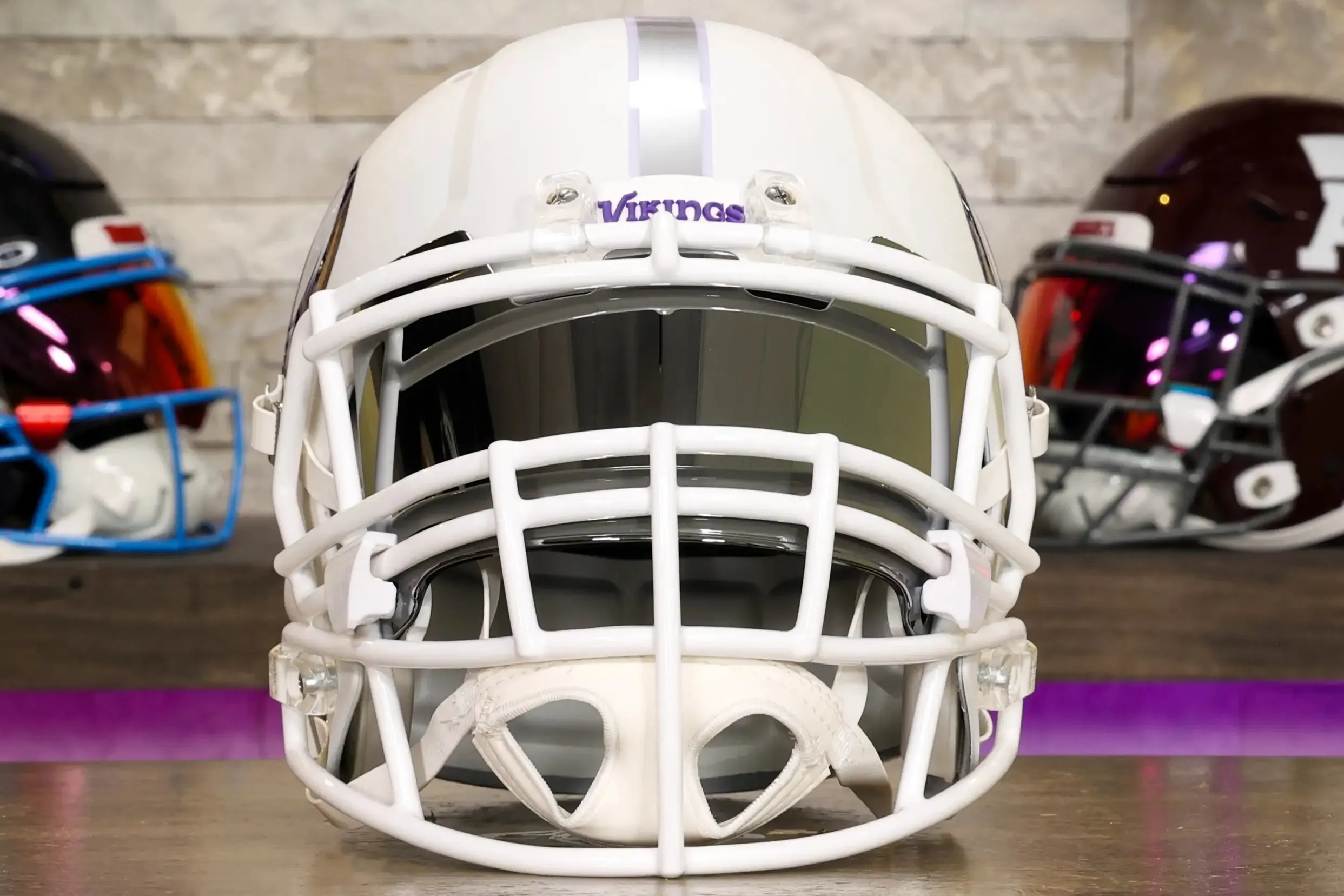 Minnesota Vikings Riddell Speed Display Helmet - GG Edition
