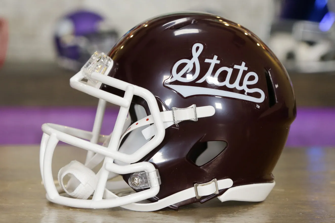 Mississippi State Bulldogs Riddell Speed Mini Helmet - Script