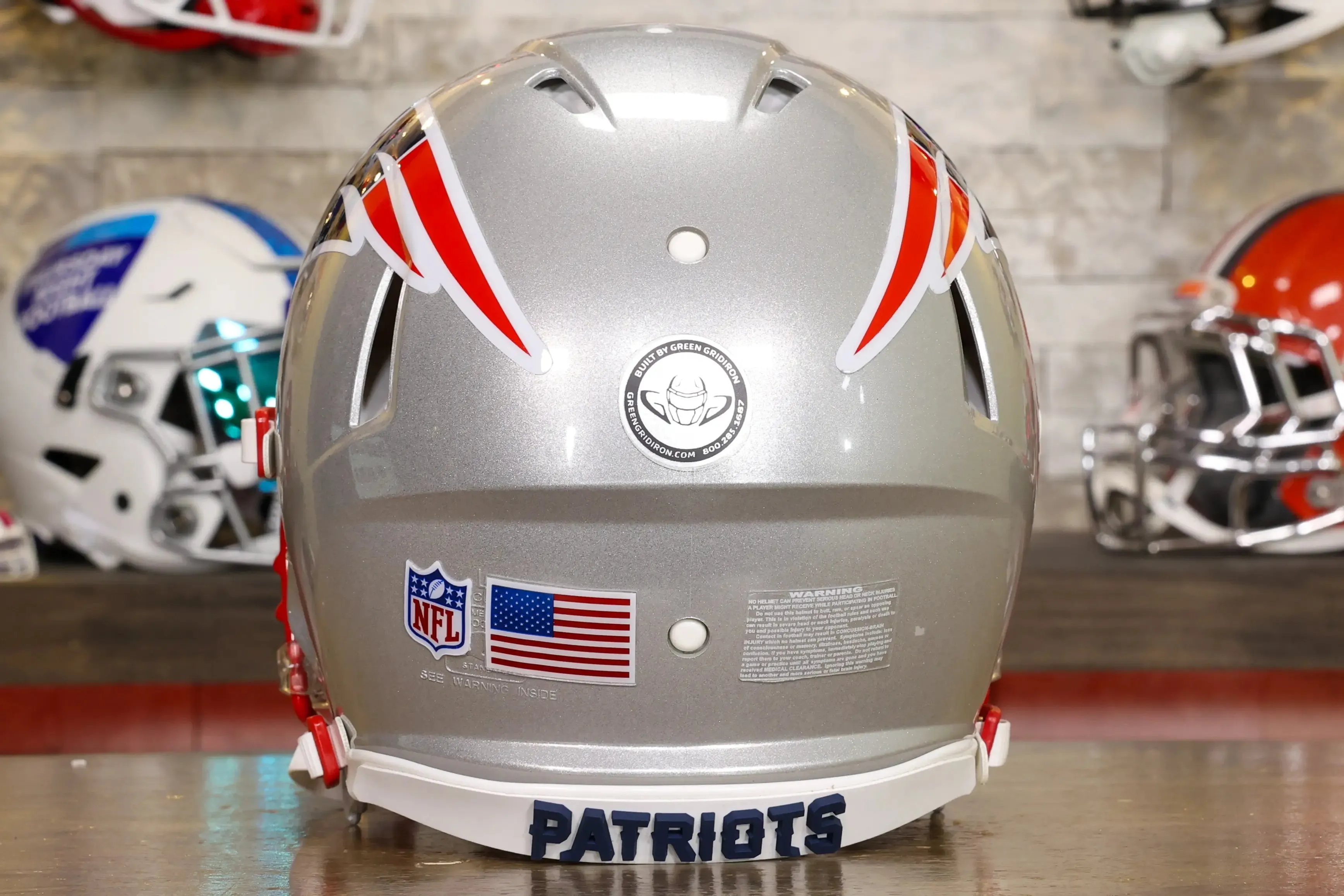 New England Patriots Riddell Speed Authentic Helmet - GG Edition 02707