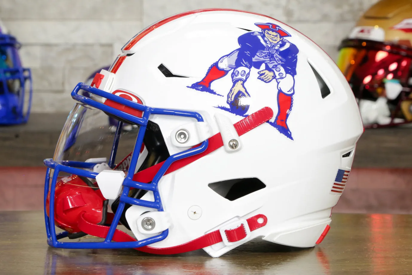 New England Patriots Riddell SpeedFlex Helmet - GG Edition 00784