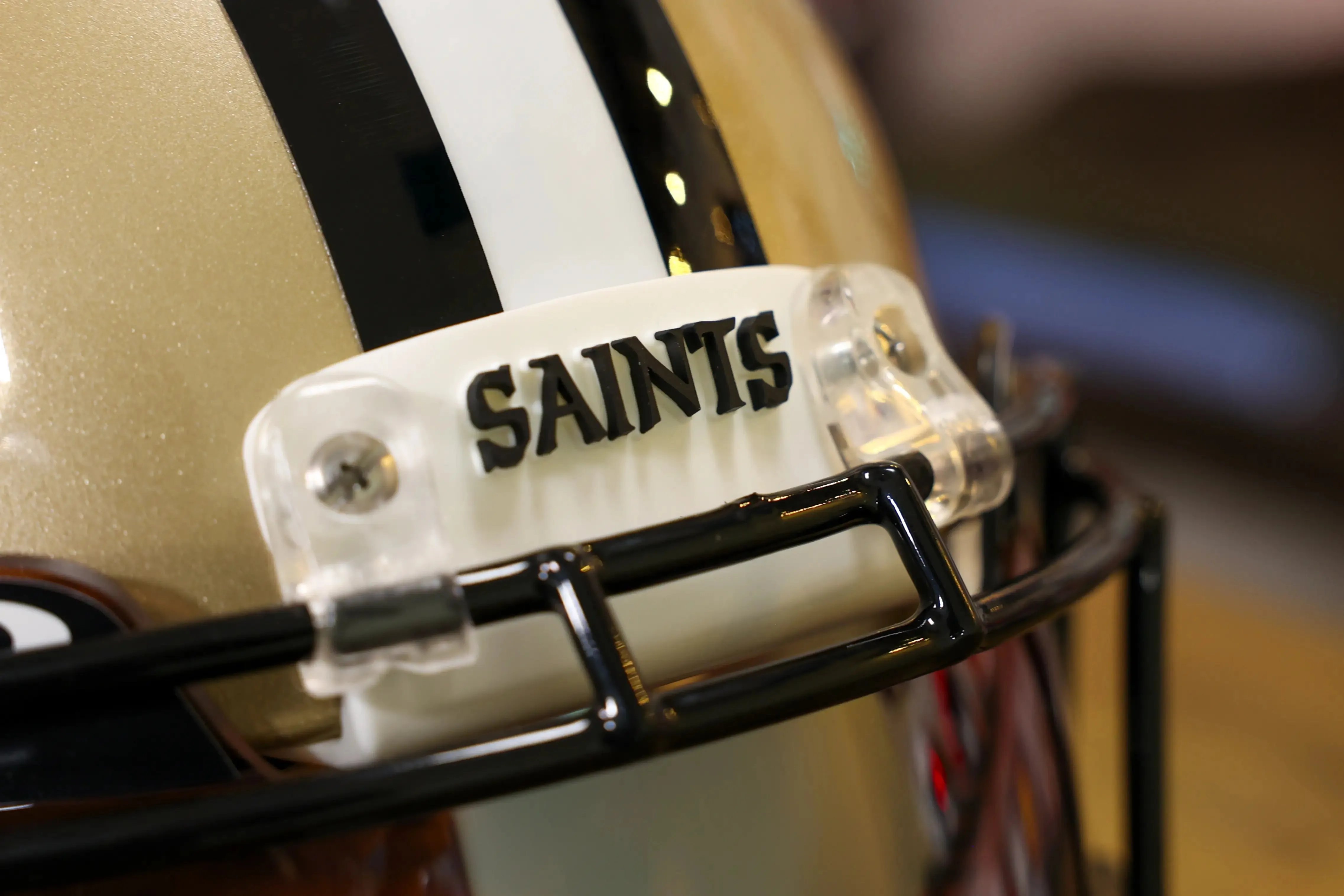 New Orleans Saints Riddell Speed Authentic Helmet - GG Edition