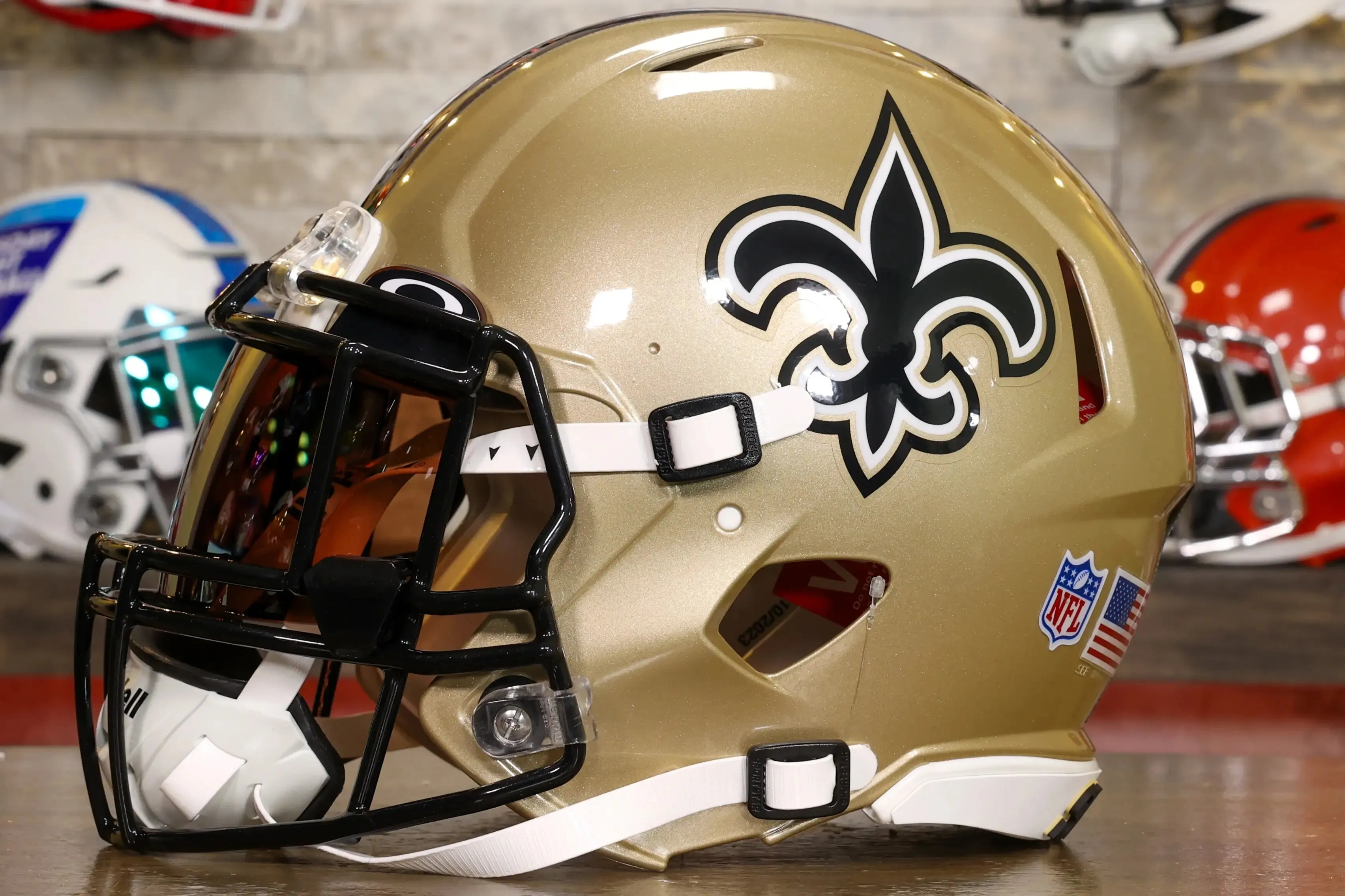New Orleans Saints Riddell Speed Authentic Helmet - GG Edition