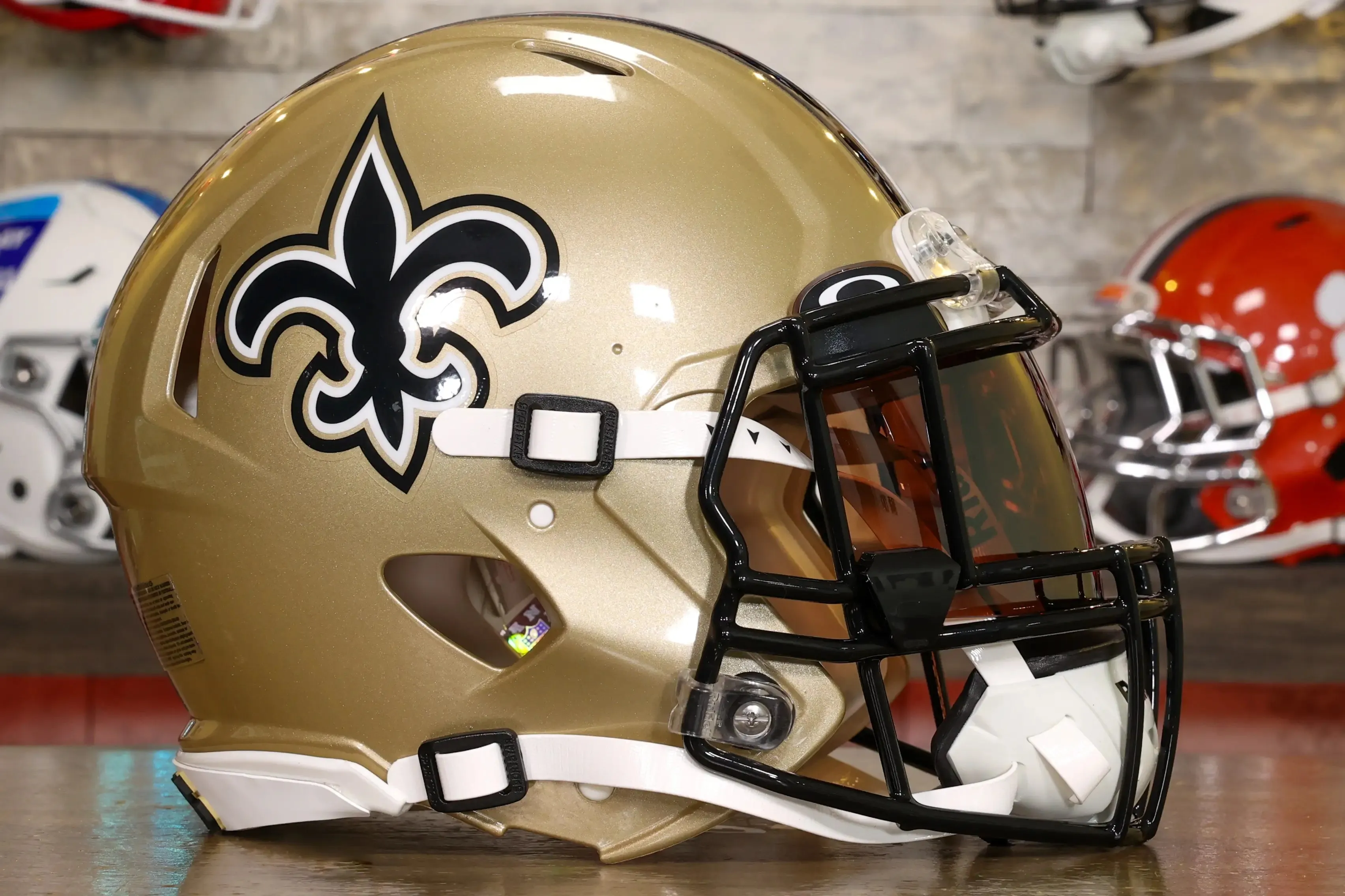 New Orleans Saints Riddell Speed Authentic Helmet - GG Edition