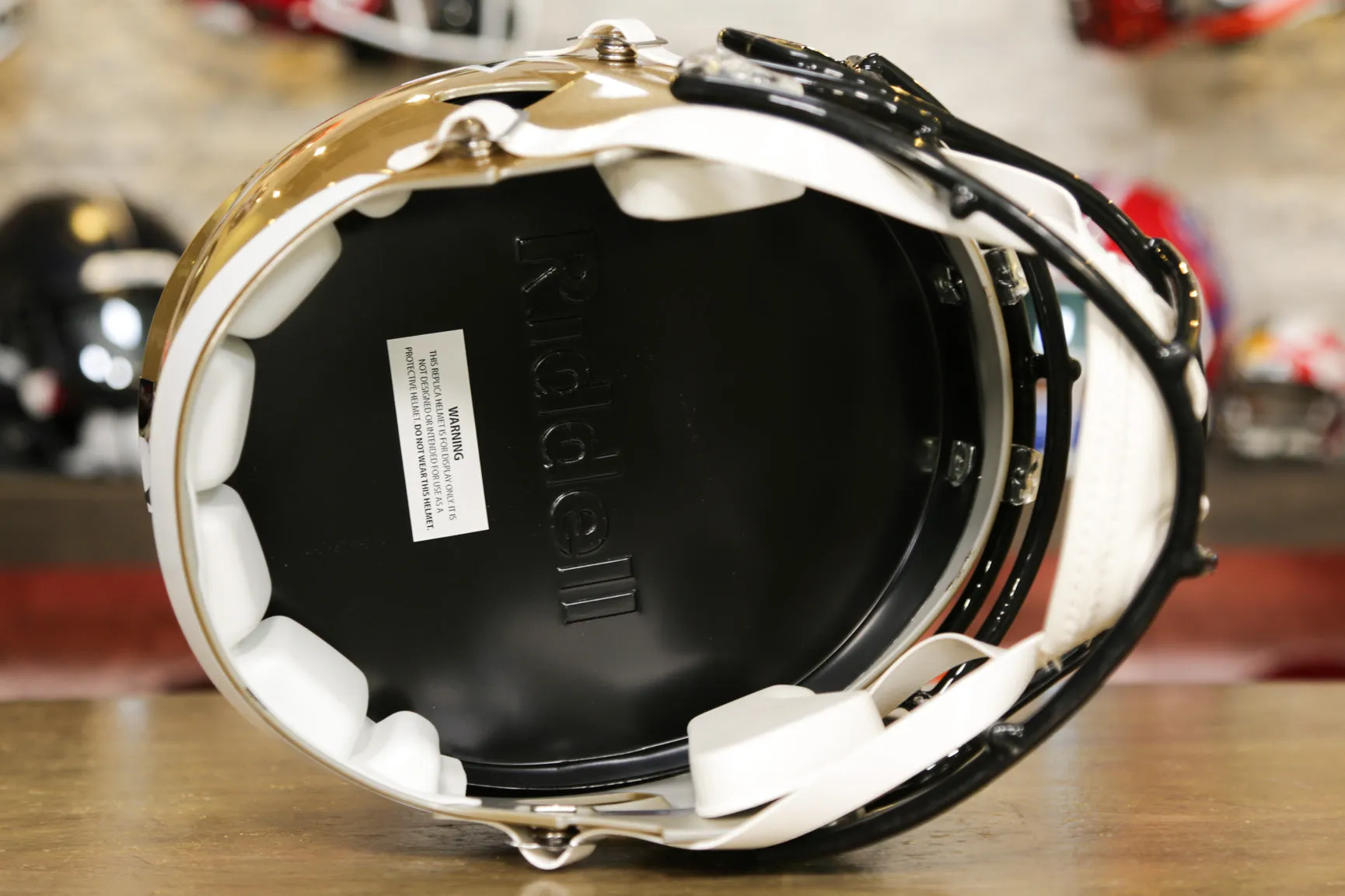 New Orleans Saints Riddell Speed Display Helmet - 1976-1999 Throwback