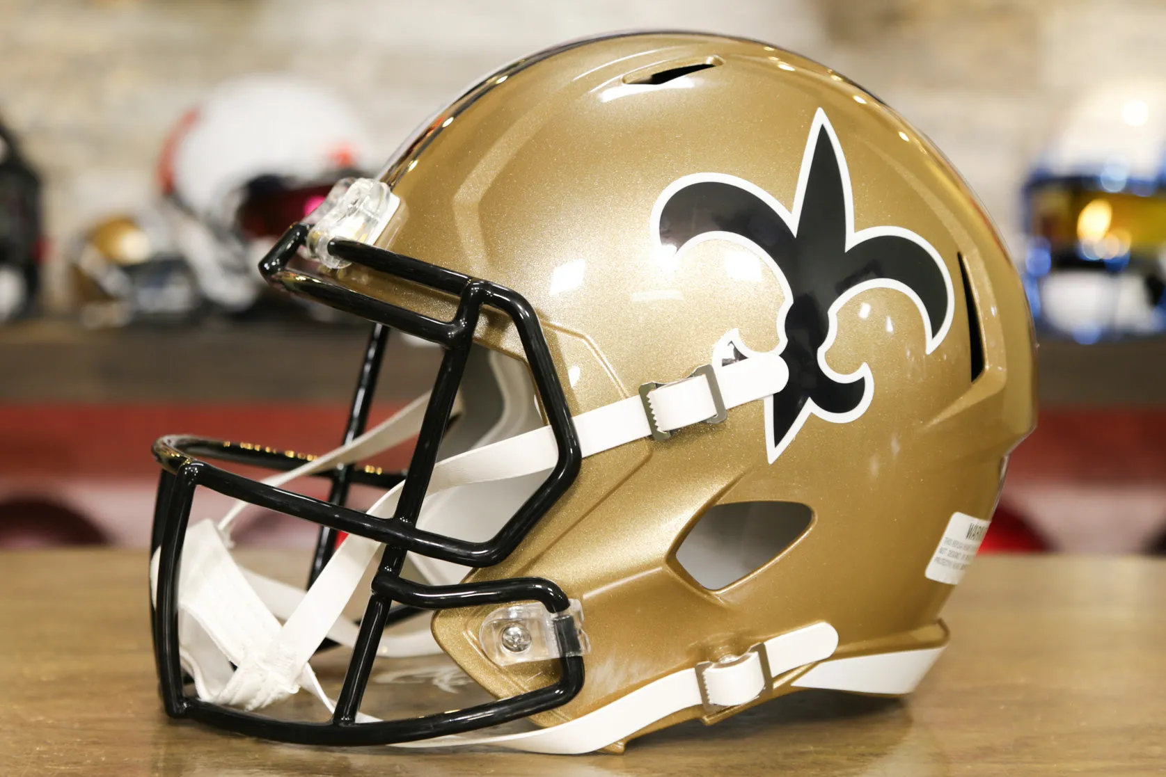 New Orleans Saints Riddell Speed Display Helmet - 1976-1999 Throwback