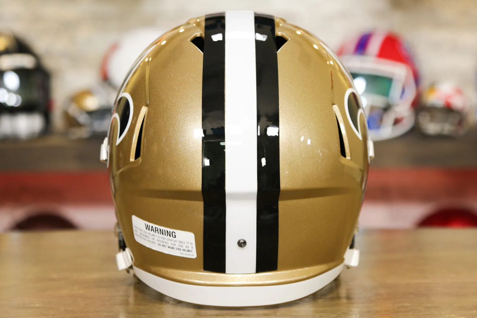 New Orleans Saints Riddell Speed Display Helmet - 1976-1999 Throwback