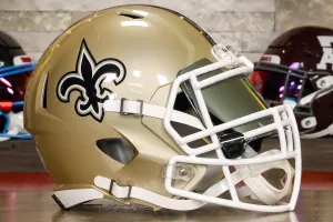 New Orleans Saints Riddell Speed Display Helmet - GG Edition