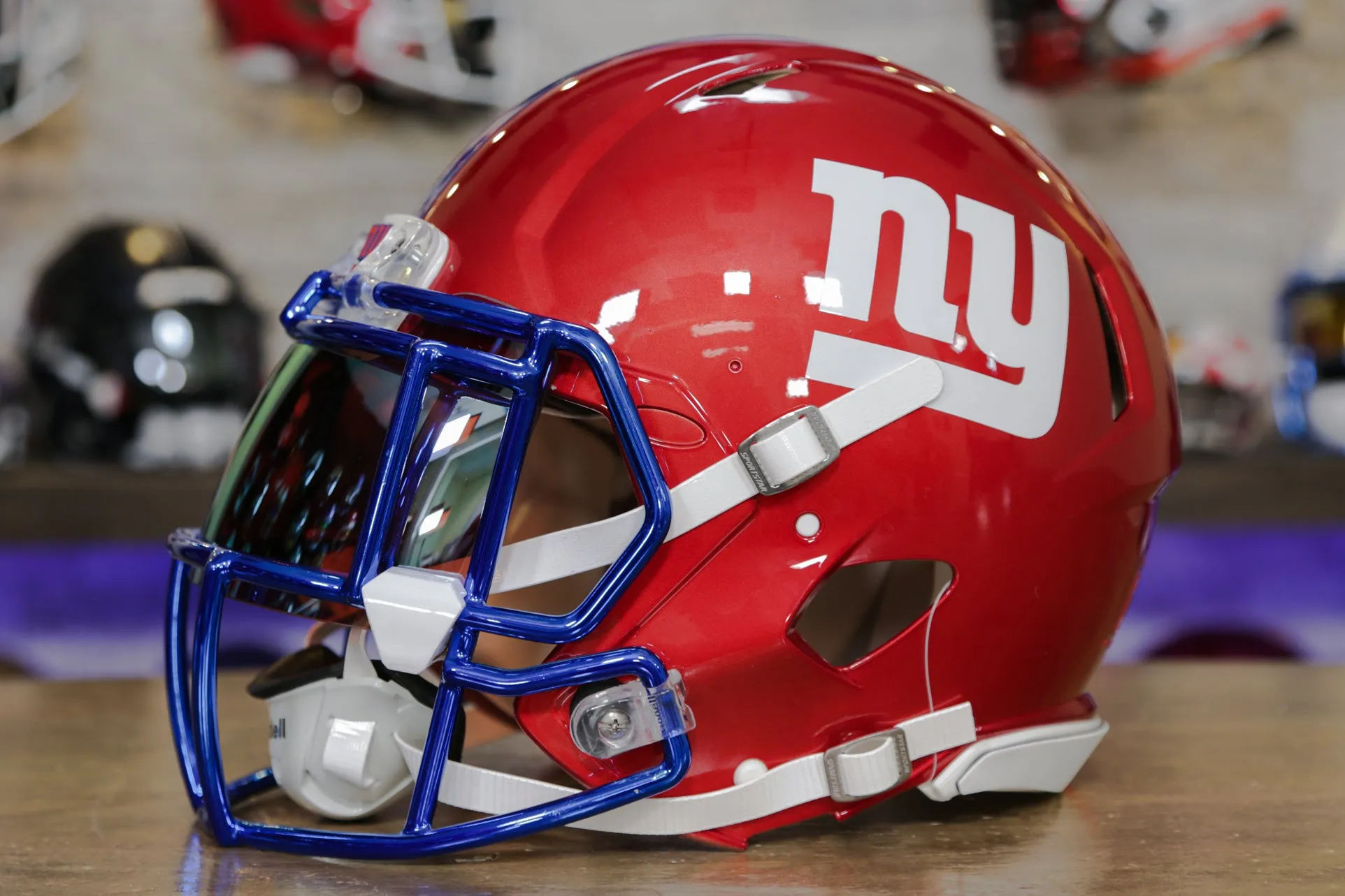 New York Giants Riddell Speed Authentic Helmet - GG Edition 00173