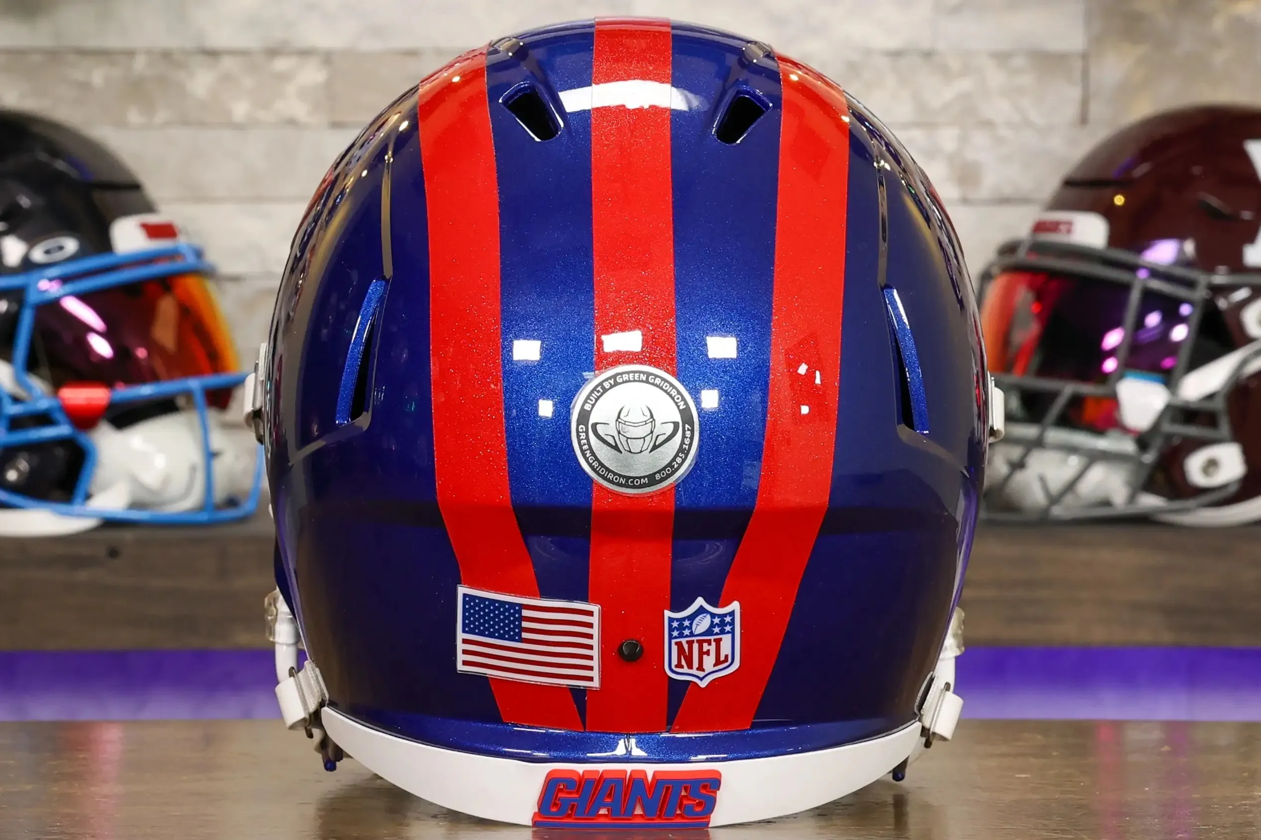 New York Giants Riddell Speed Display Helmet - GG Edition 02604