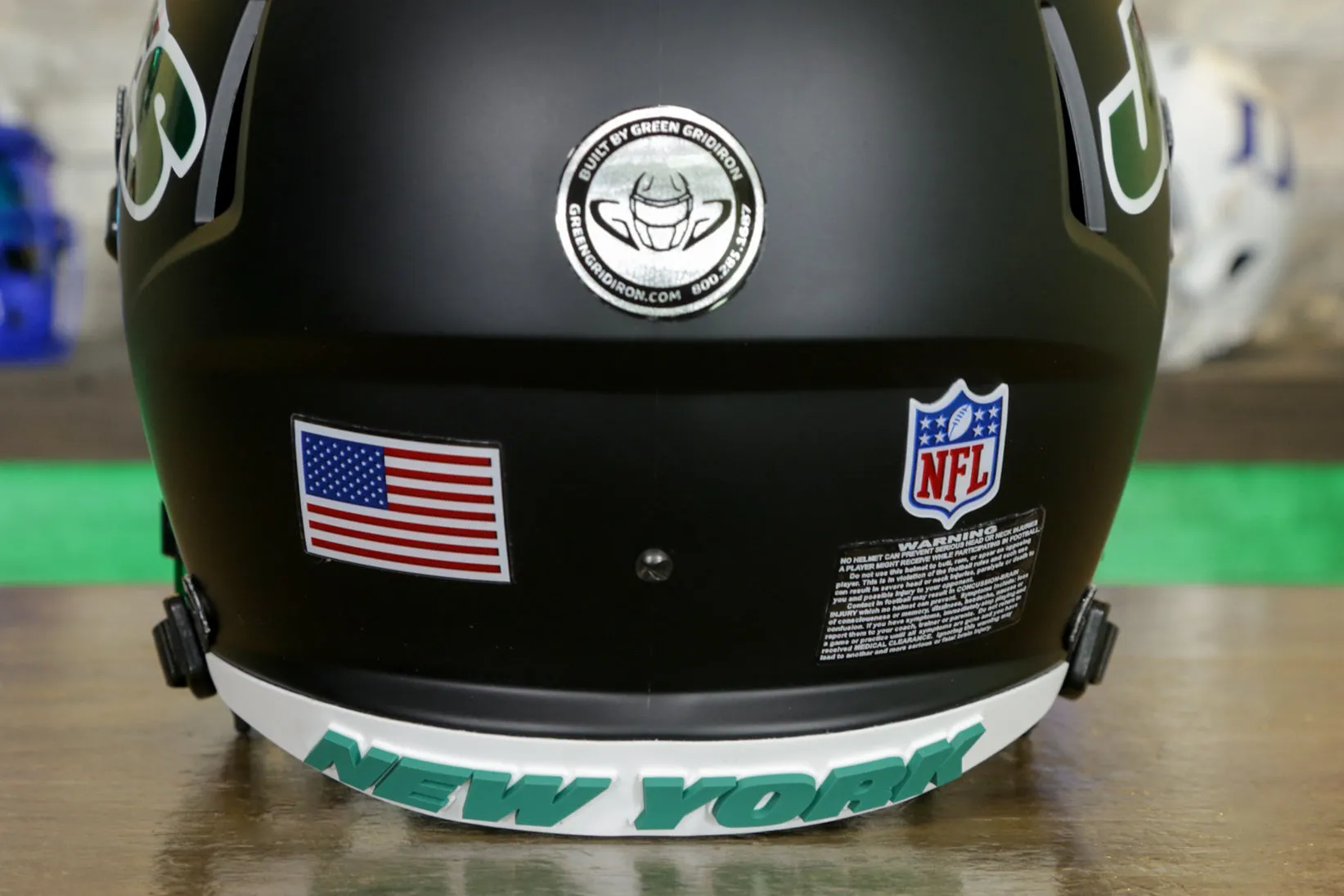 New York Jets Riddell Speed Display Helmet - GG Edition