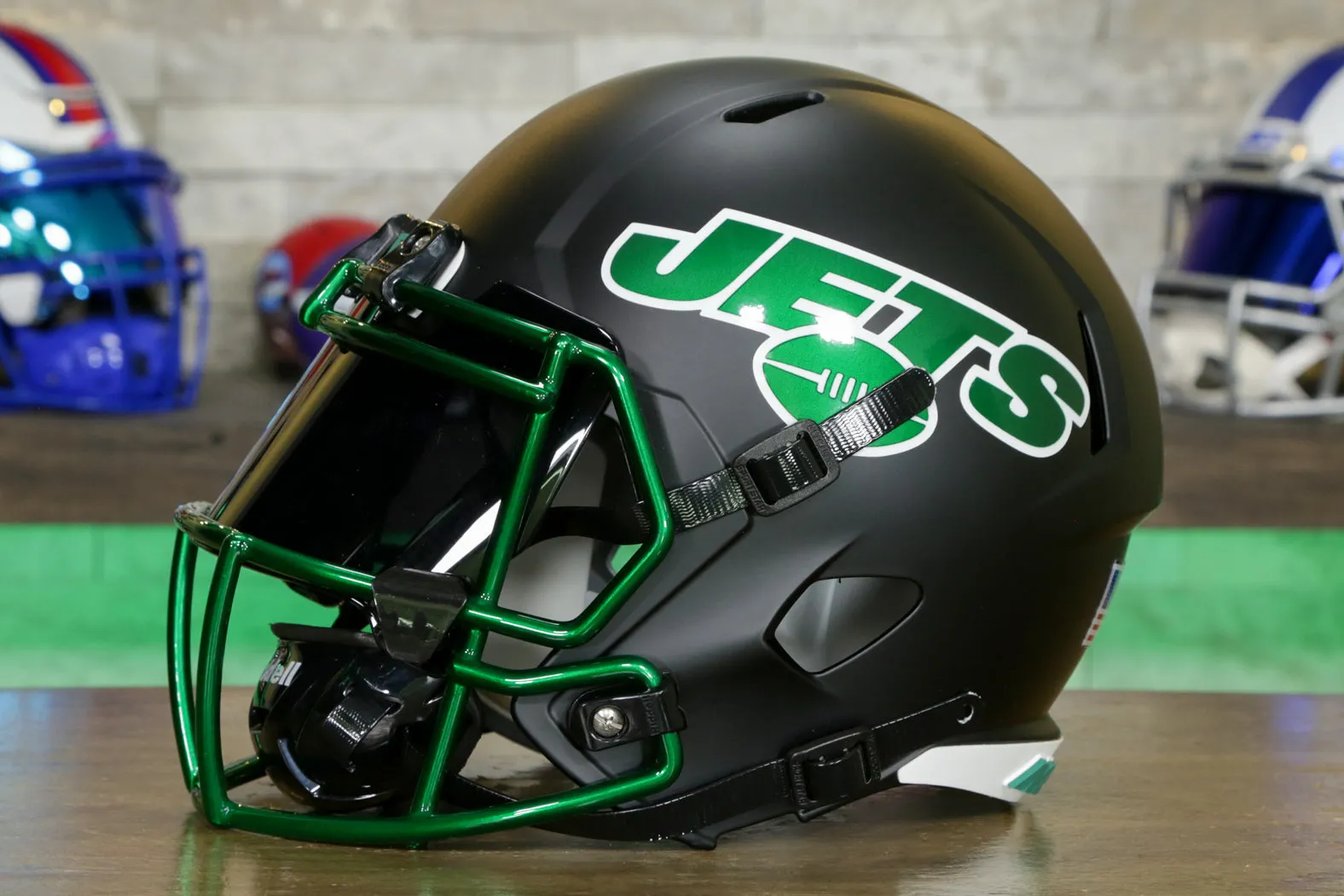 New York Jets Riddell Speed Display Helmet - GG Edition