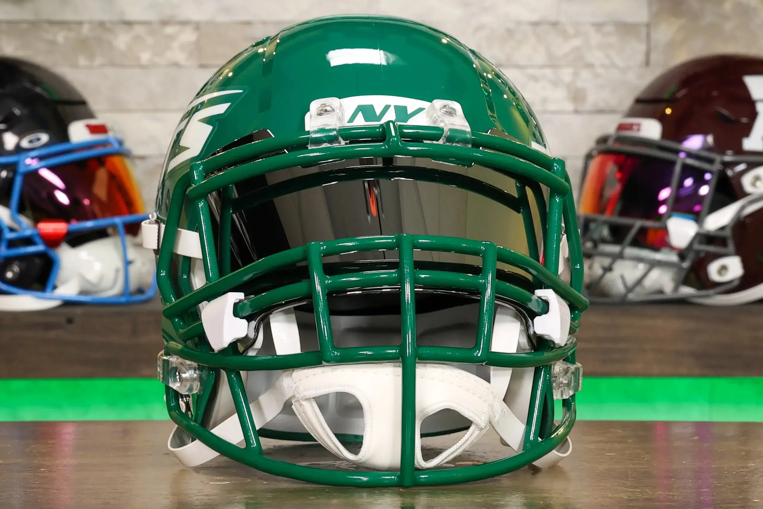 New York Jets Riddell Speed Display Helmet - GG Edition