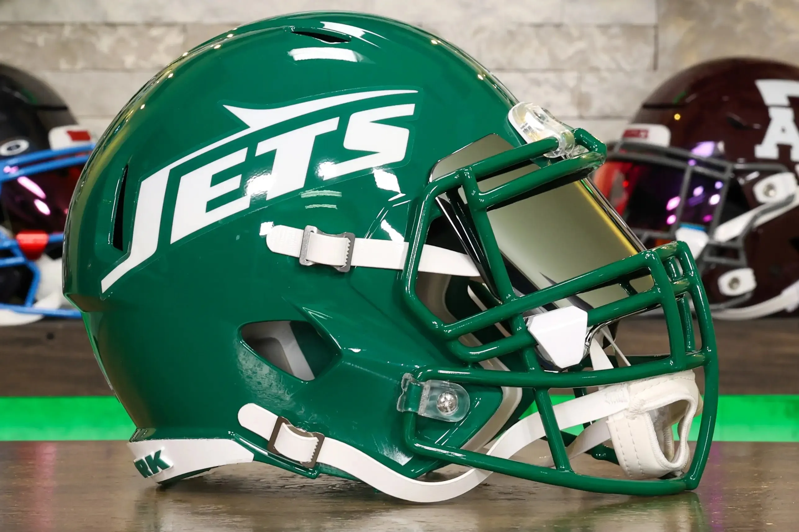 New York Jets Riddell Speed Display Helmet - GG Edition