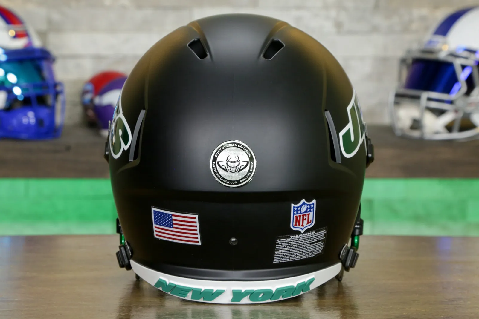 New York Jets Riddell Speed Display Helmet - GG Edition