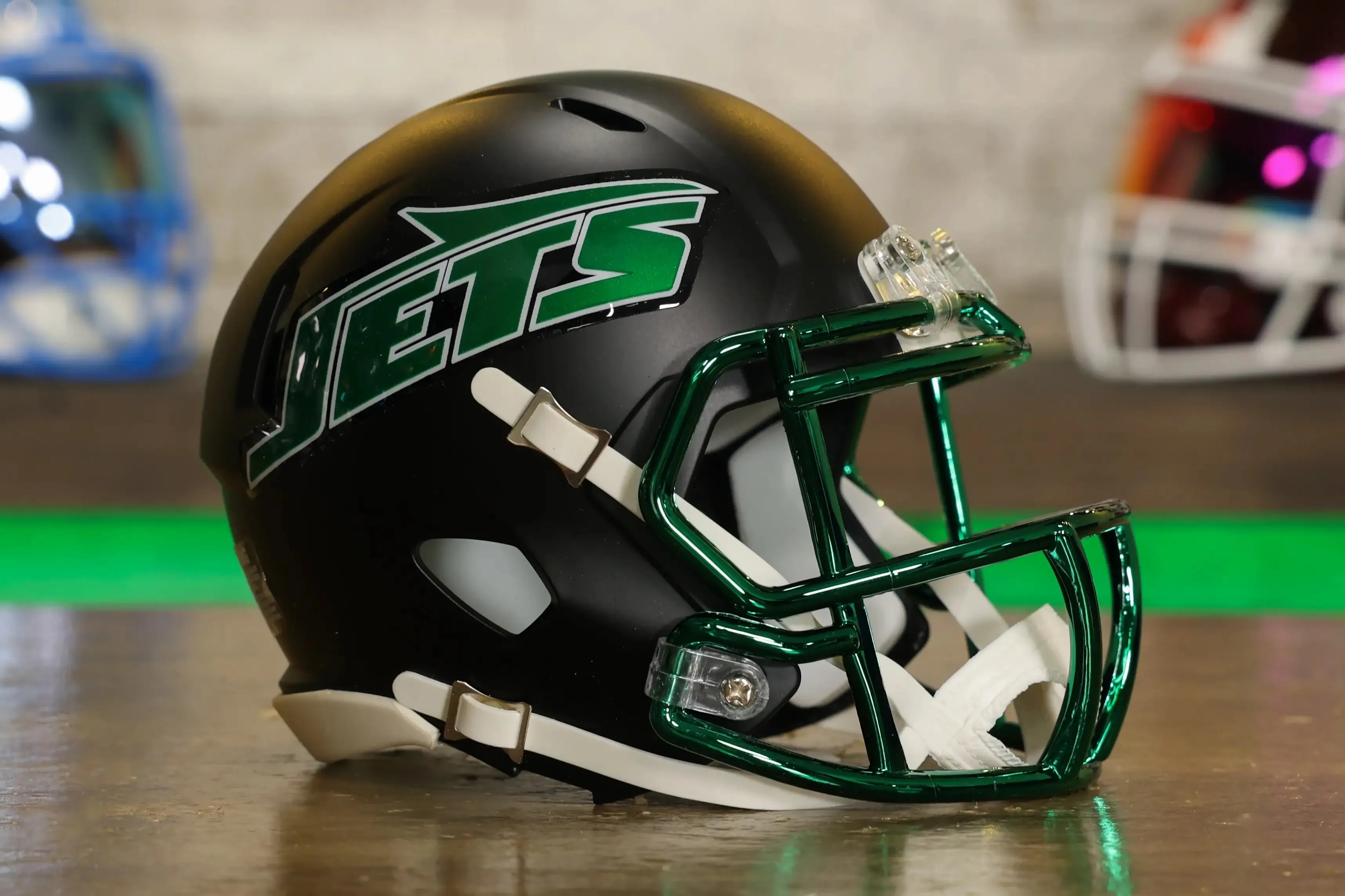 New York Jets Riddell Speed Mini Helmet - Legacy Black Alternate
