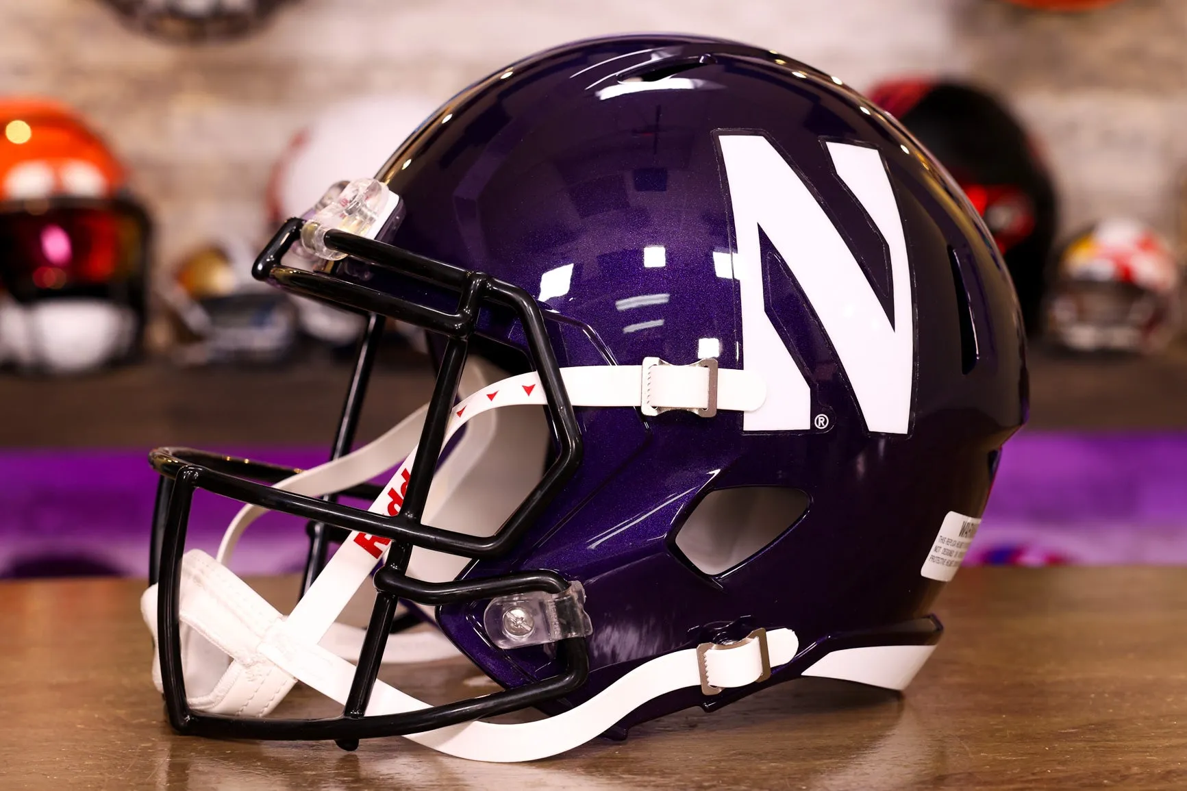 Northwestern Wildcats Riddell Speed Display Helmet