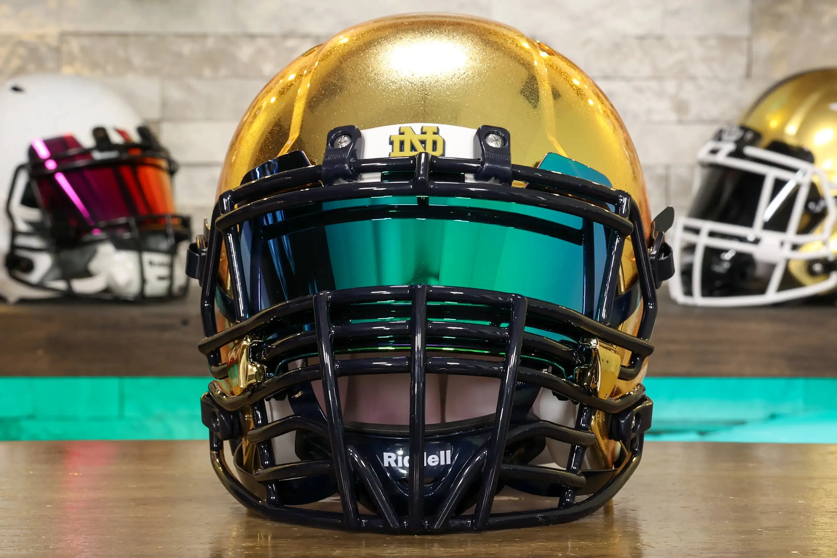 Notre Dame Fighting Irish Riddell Speed Authentic Helmet - GG Edition 02541
