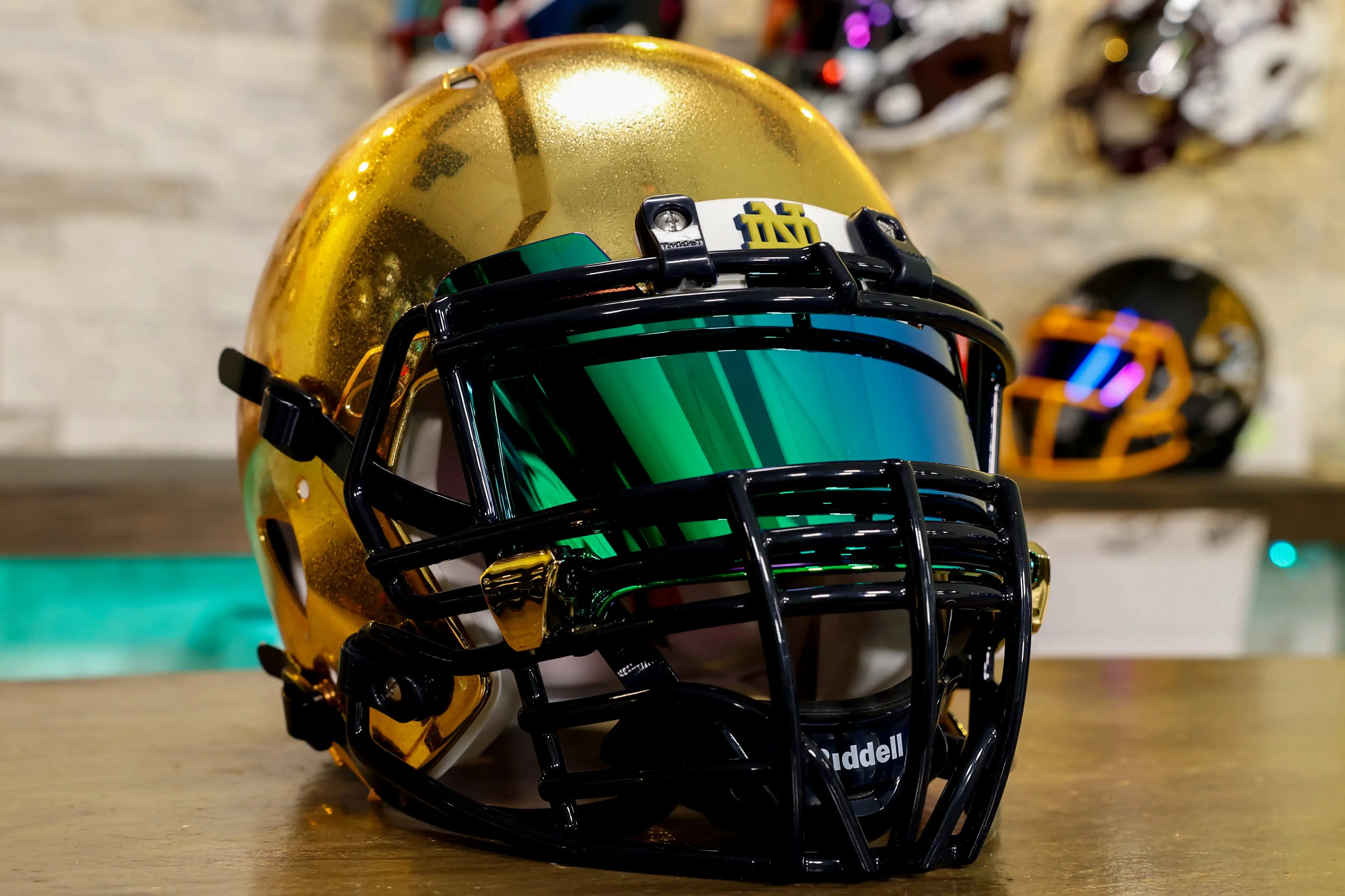 Notre Dame Fighting Irish Riddell Speed Authentic Helmet - GG Edition 02541