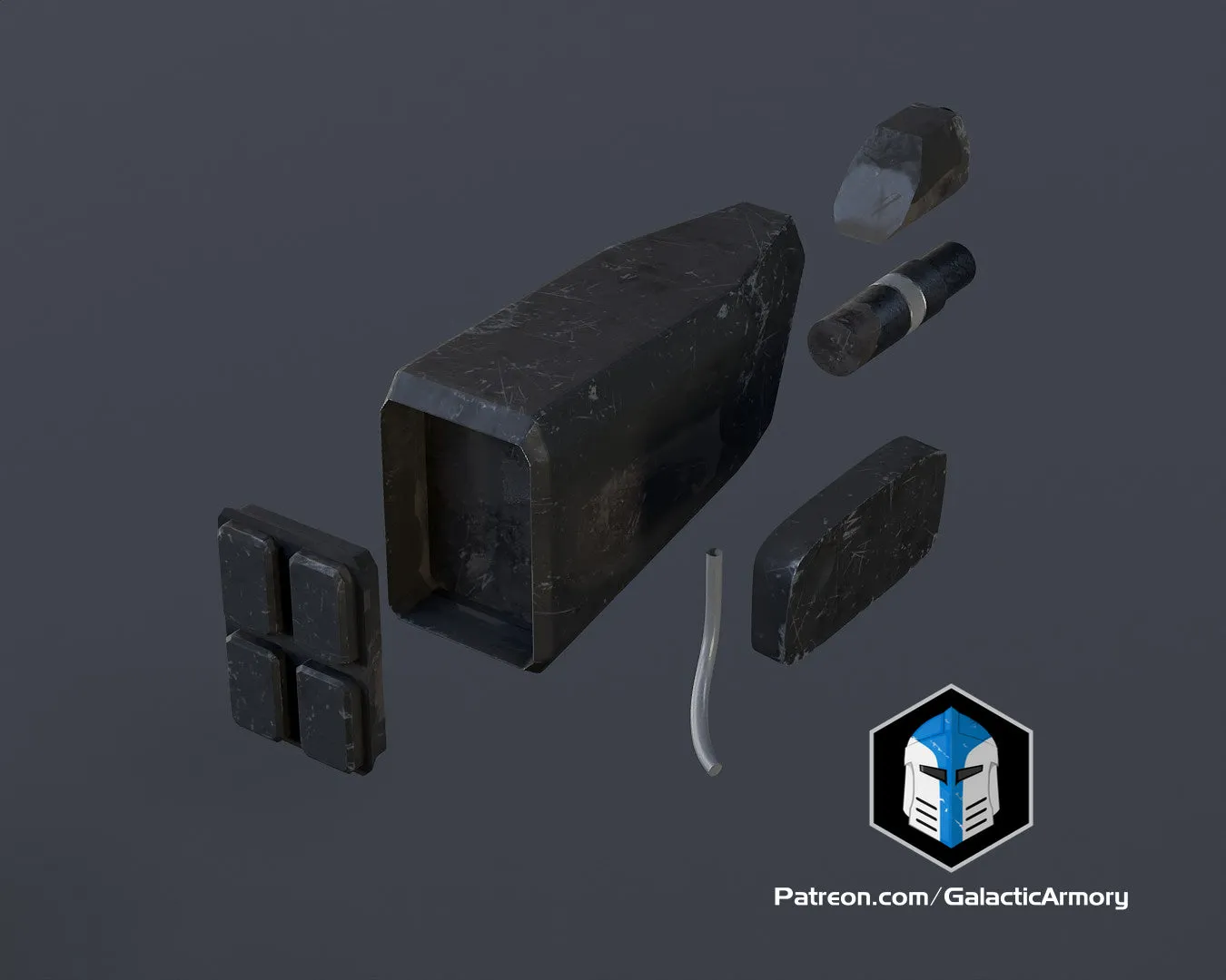 ODST Helmet Accessory Pack - 3D Print Files