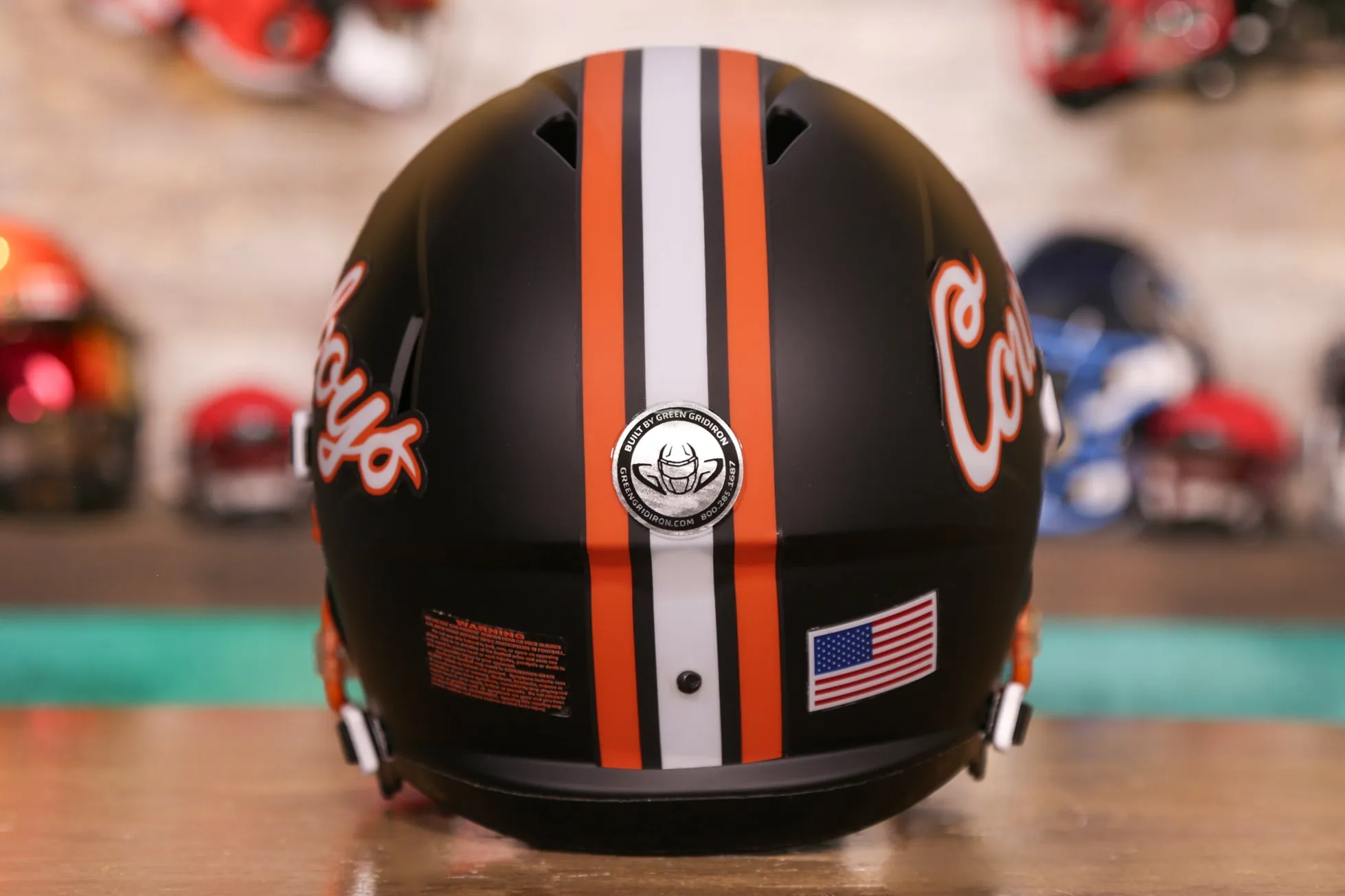 Oklahoma State Cowboys Riddell Speed Display Helmet - GG Edition 00285